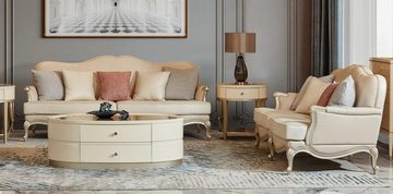 JVmoebel Couchtisch Couchtisch Tisch Oval Luxus Design Tische Beistelltische Ovale