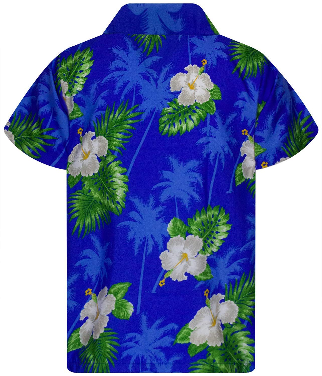 King Kameha Hawaiihemd Small Flower Kids Funky Hawaii-Hemd Kinder Kurzarm Front-Tasche