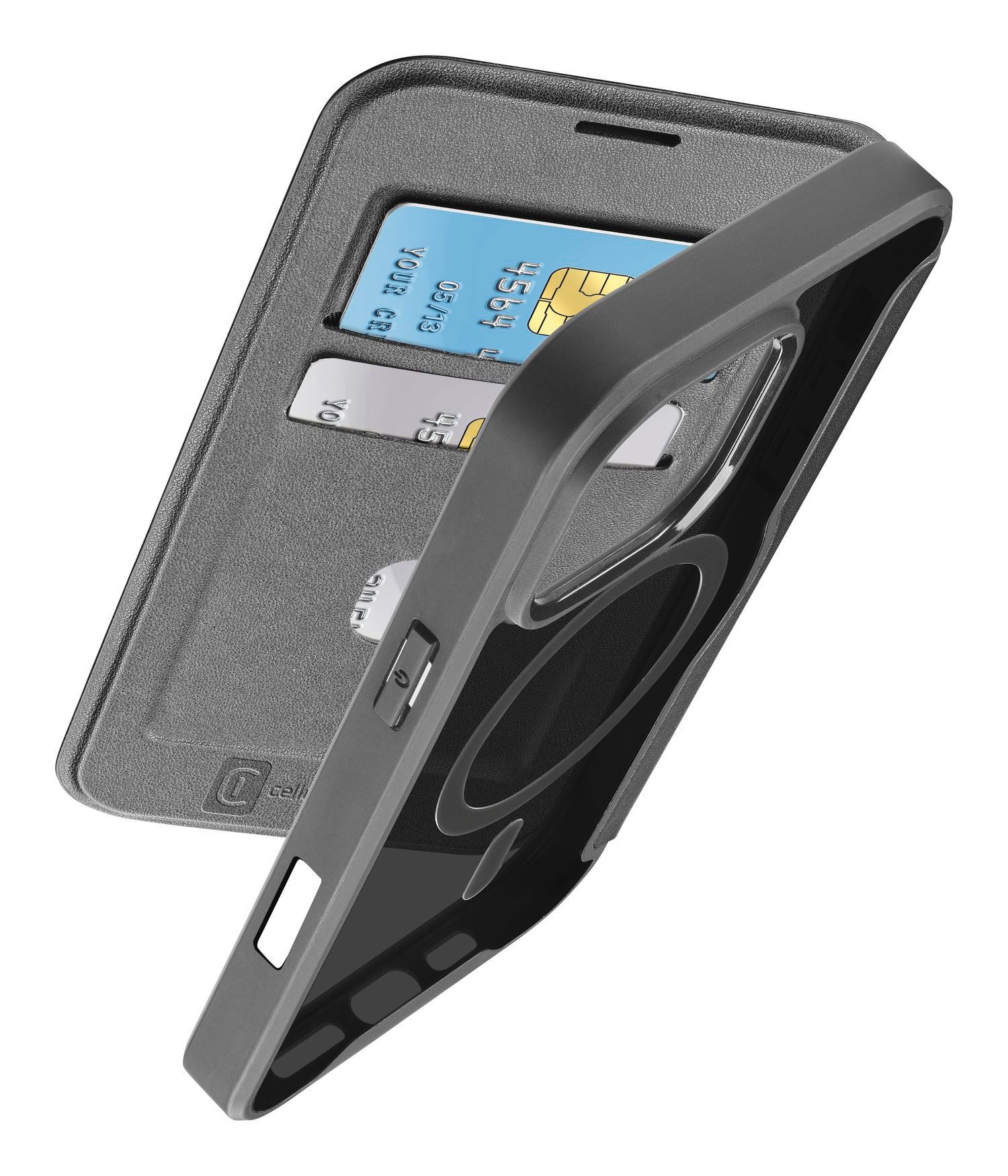 Cellularline Flip Case Book Case Daily MAG für Apple iPhone 16 Pro Max, Bookcover, Schutzhülle, Handyschutzhülle, Case, Schutzcase, stoßfest