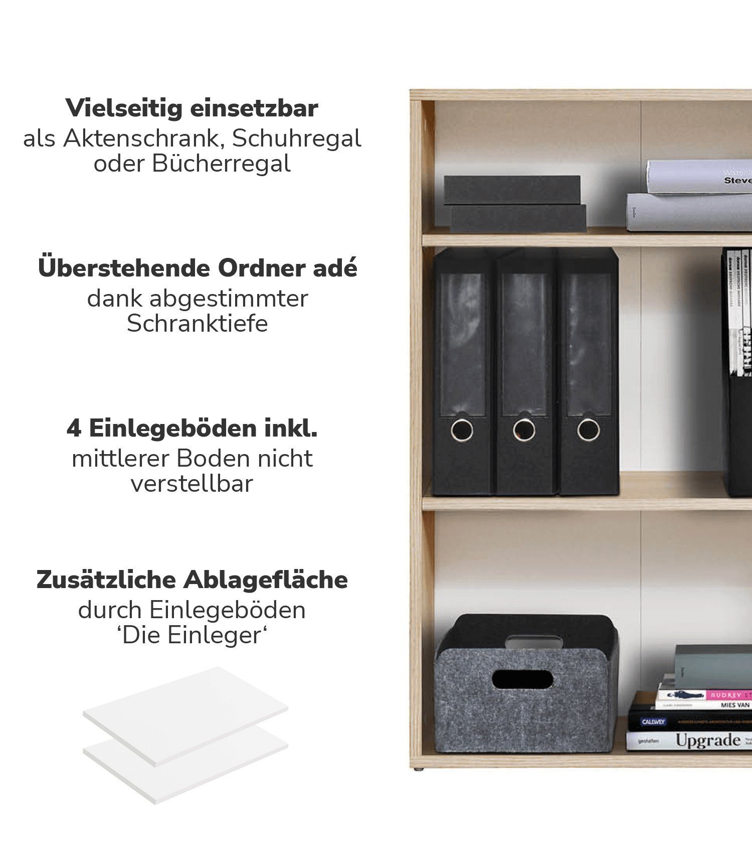 mokebo Bücherregal Der Bücherwurm, 91cm Höhe, günstig online kaufen