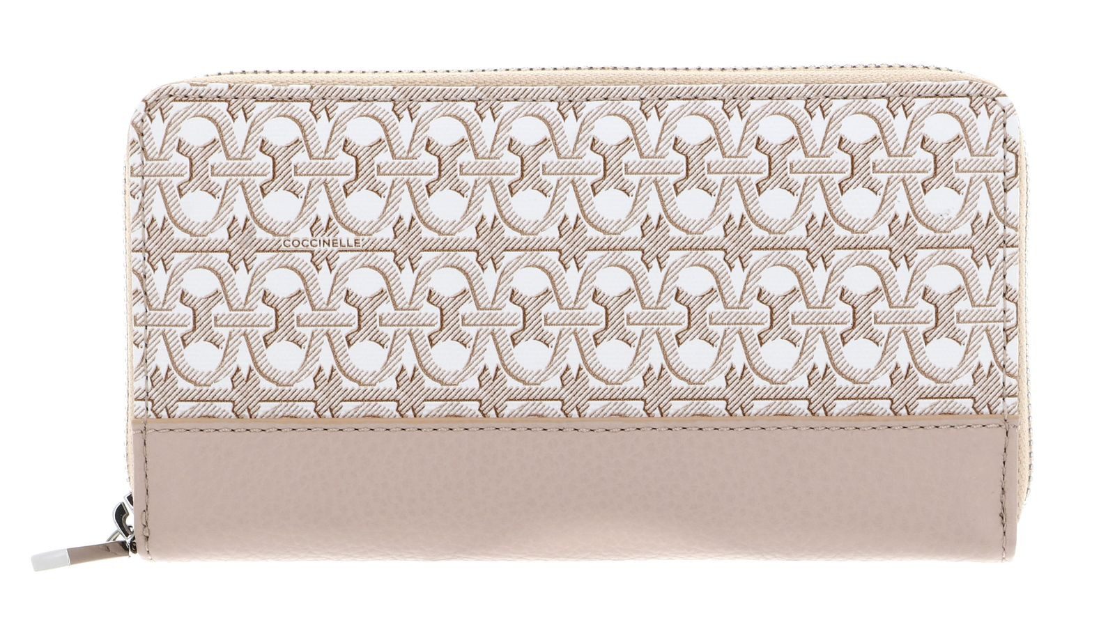 COCCINELLE Geldbörse Zip Around Wallet, aus echtem Rindsleder