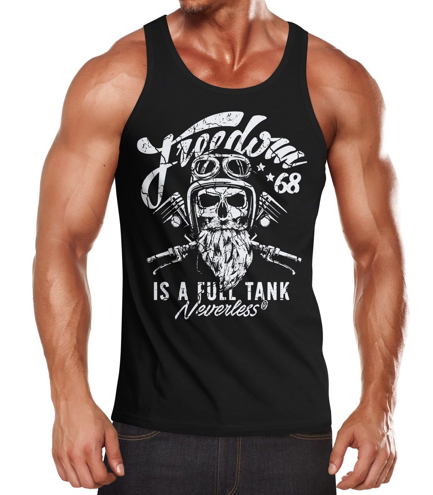 Neverless Tanktop Herren Long-Sleeve Biker Motorrad günstig online kaufen