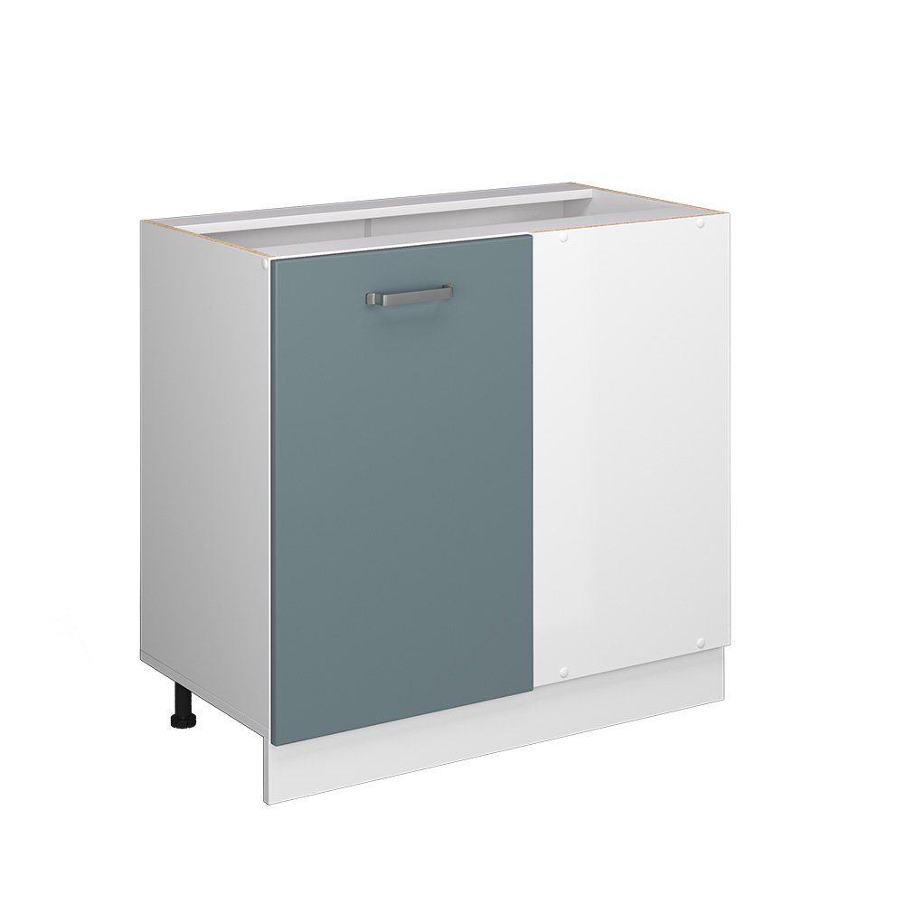 Vicco Schranksystem R-Line, Blau-Grau/Weiß, 86 cm günstig online kaufen