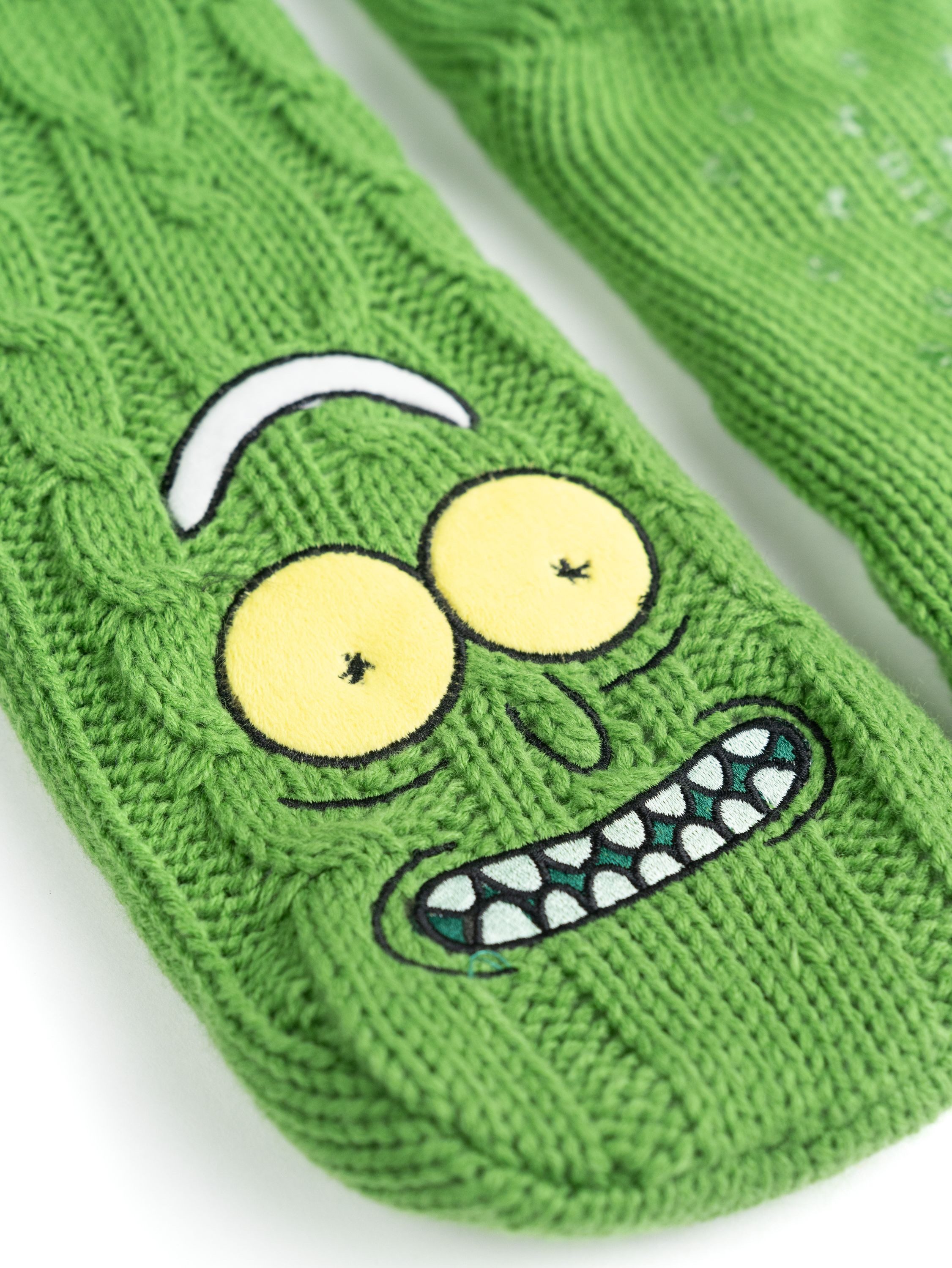United Labels® Socken Rick and Morty Hüttensocken Haussocken Sherpa Futter Kuschelsocken