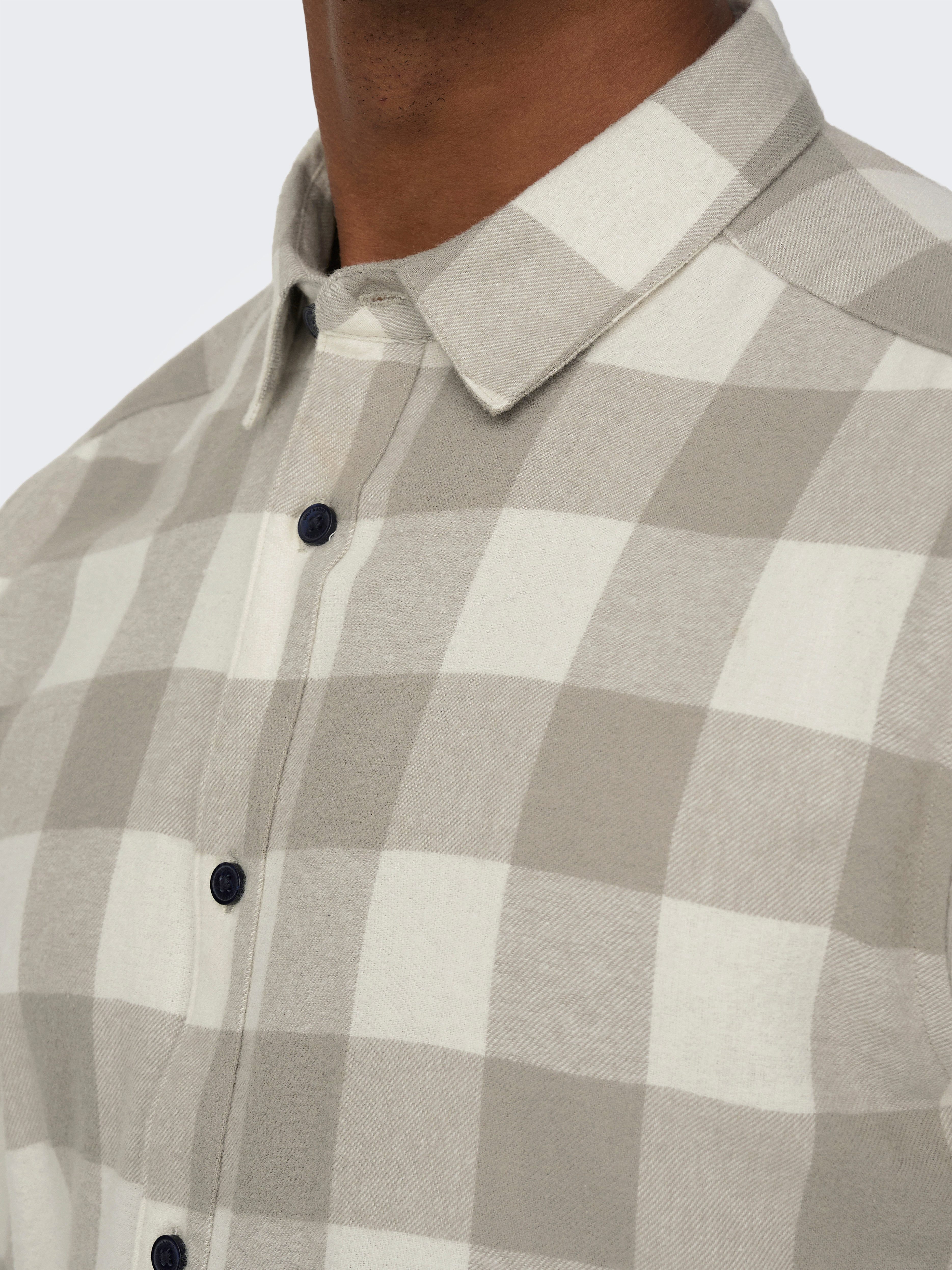 ONLY & SONS Karohemd GUDMUND LS CHECKED SHIRT Baumwolle, slim fit
