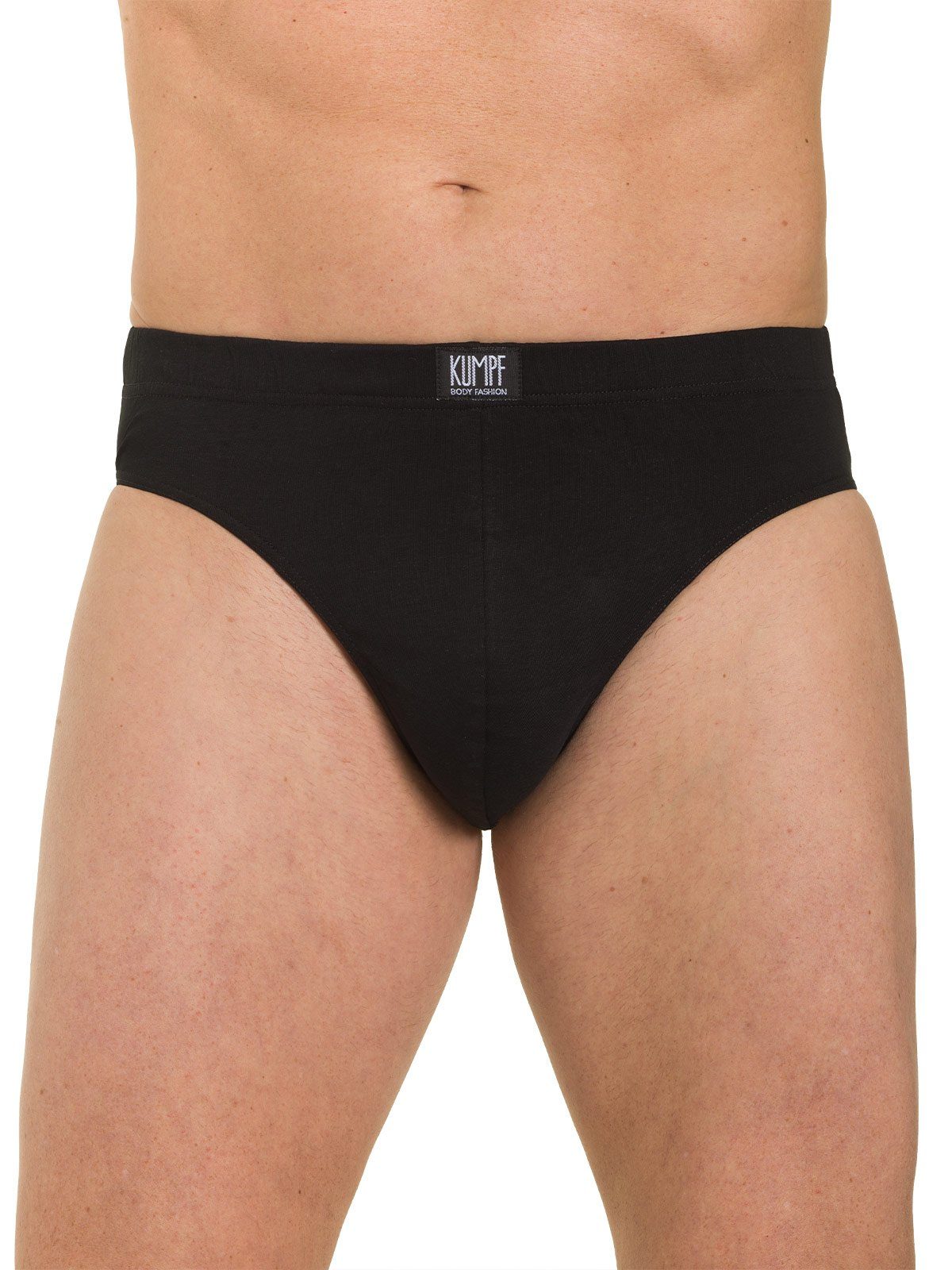 KUMPF Slip 6er (Spar-Set, schwarz Cotton 6-St) Bio Herren Sparpack - Slip