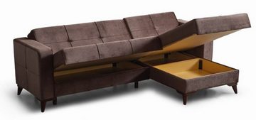 Casa Padrino Schlafsofa Luxus Schlafsofa Dunkelbraun 243 x 150 x H. 83 cm - Modernes Wohnzimmer Sofa mit 2 Kissen - Wohnzimmer Möbel