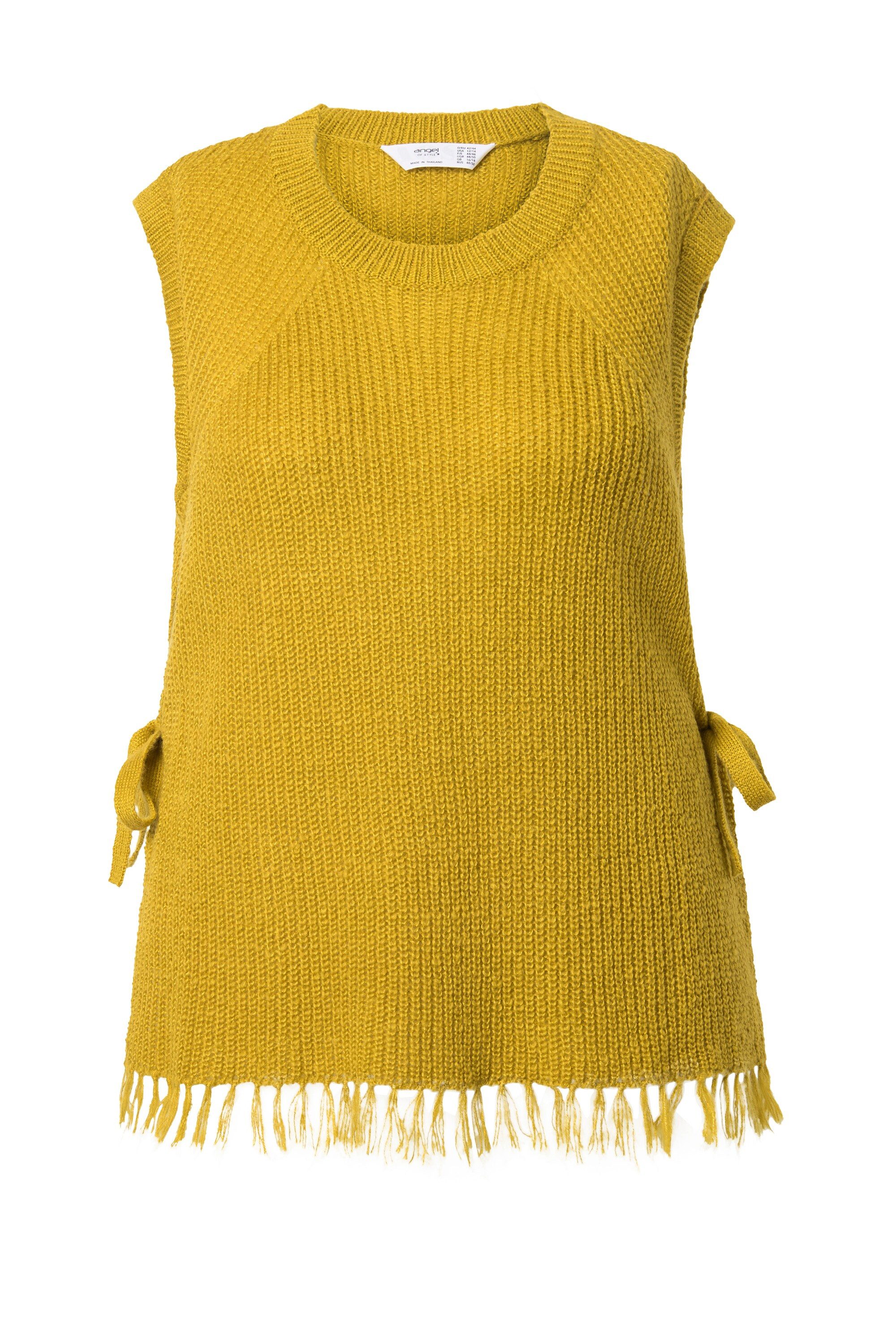 Angel of Style Pullunder Pullunder bequeme Passform seitlich mit Bindeband