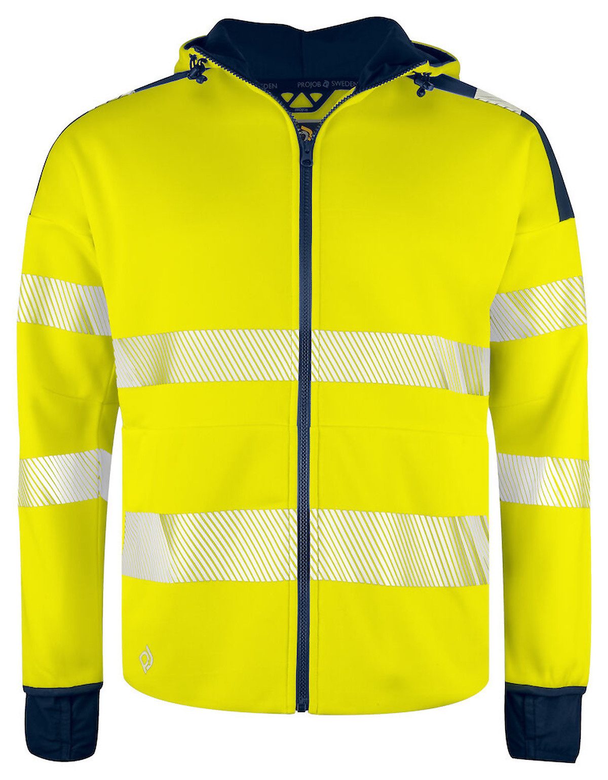ProJob Arbeitsjacke 6110 Kapuzenjacke EN ISO 20471 Klasse 3/2