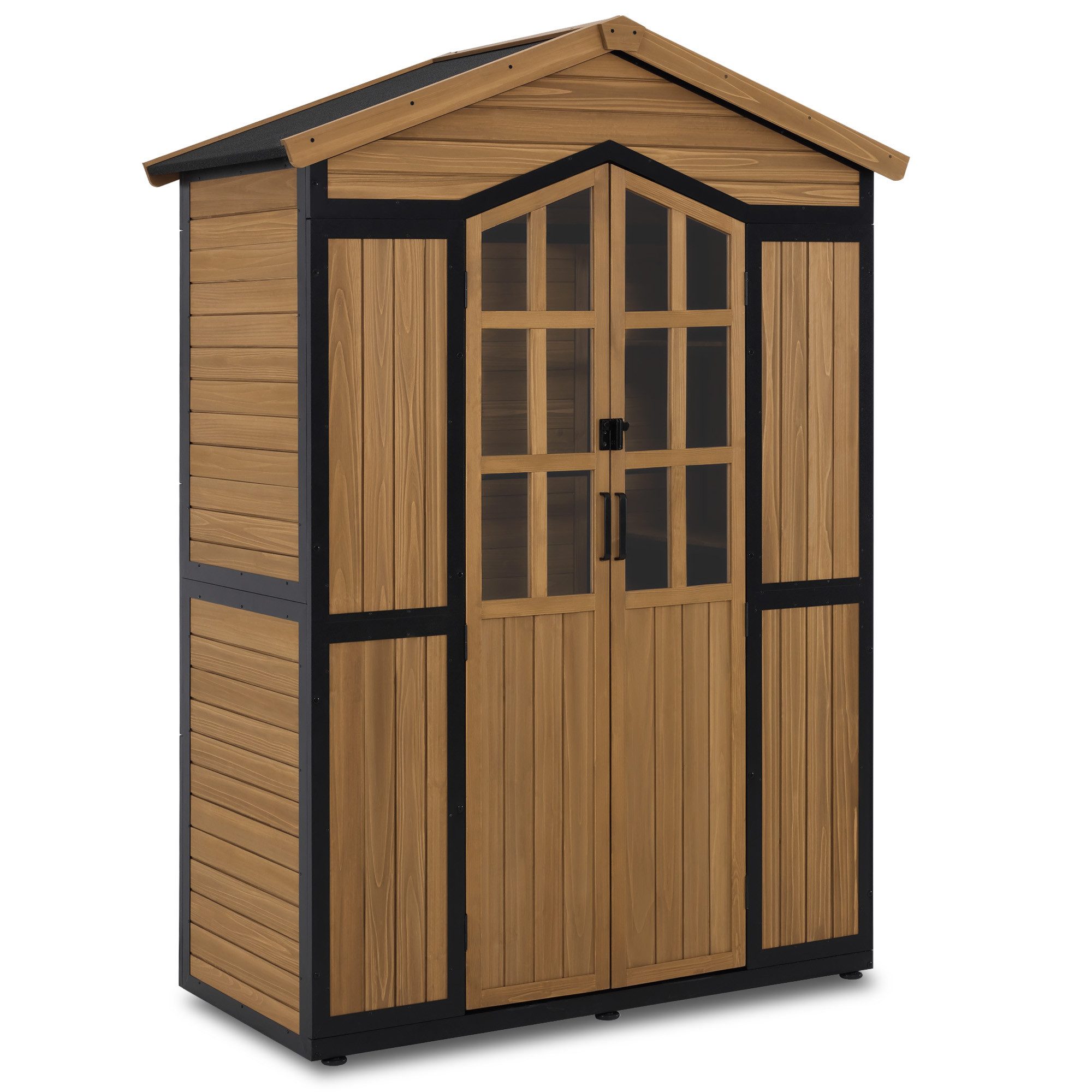 MCombo Gerätehaus-Fundamentrahmen M MCombo Gartenschrank Gartenhaus Outdoor Holz, 2749 (Natur)