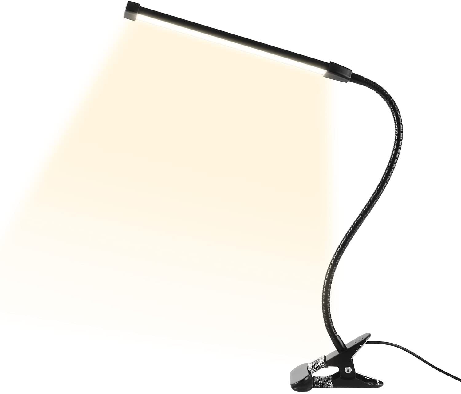 Jormftte Deckenleuchte Lampe LED, USB Leselampe Dimmbar,3 Farbwechsel, als Make Up Light schwarz