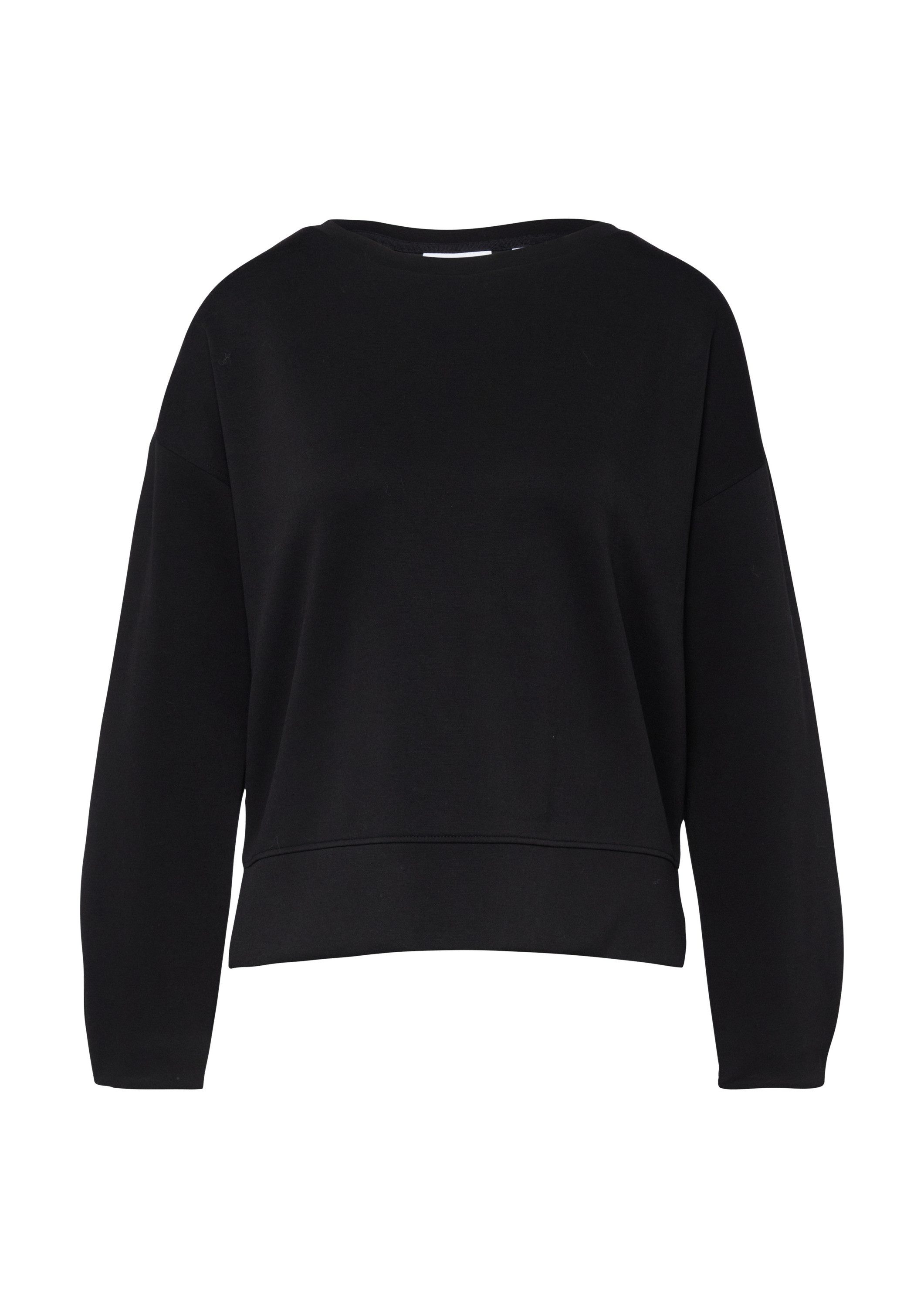 comma Sweatshirt Sweatshirt Weiches Sweatshirt mit Faltendetail am Arm günstig online kaufen