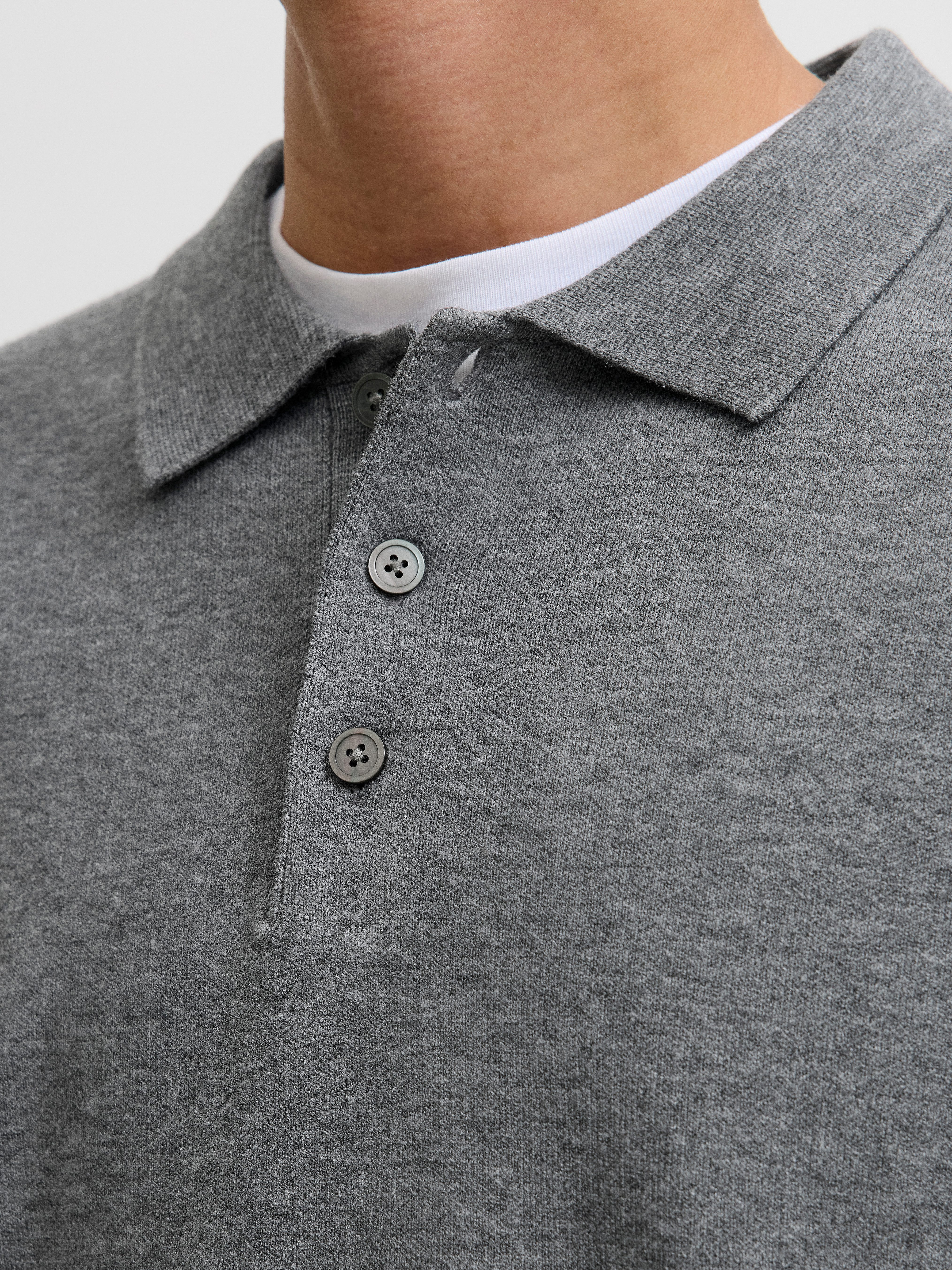 Jack & Jones Polokragenpullover JPRBLABRADFORT KNIT POLO