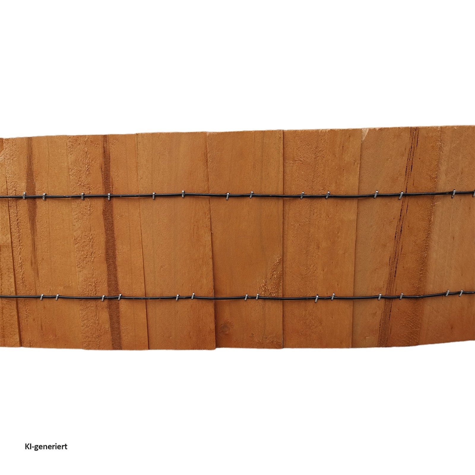 HTI-Living Beetumrandung Beetumrandung Holz halbrund braun, LxH: 240x15 cm, Stück, 1 Beetumrandung, Beetbegrenzung Beeteinfassung Holz – Bild 4 von 4