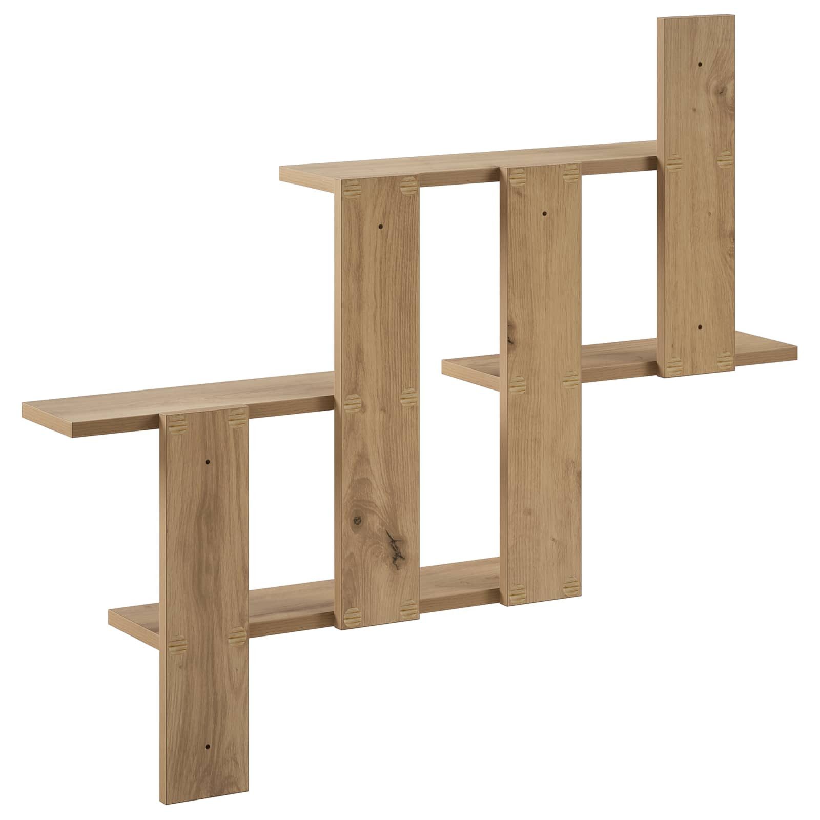 vidaXL Regal Wandregal Artisan-Eiche 85 x 13,5 x 73,5 cm Holzwerkstoff, 1-tlg. – Bild 5 von 5