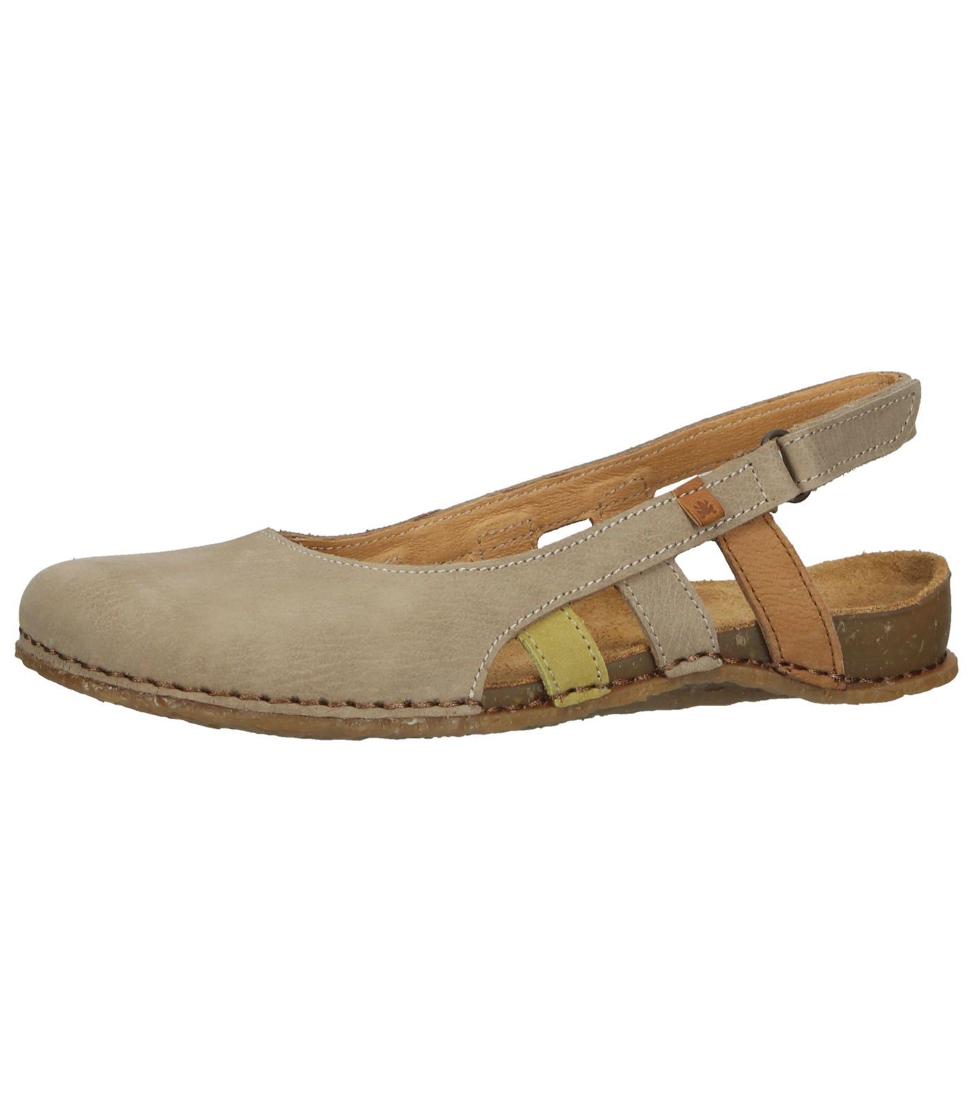 Beige Sandalen Ballerina Naturalista El Leder