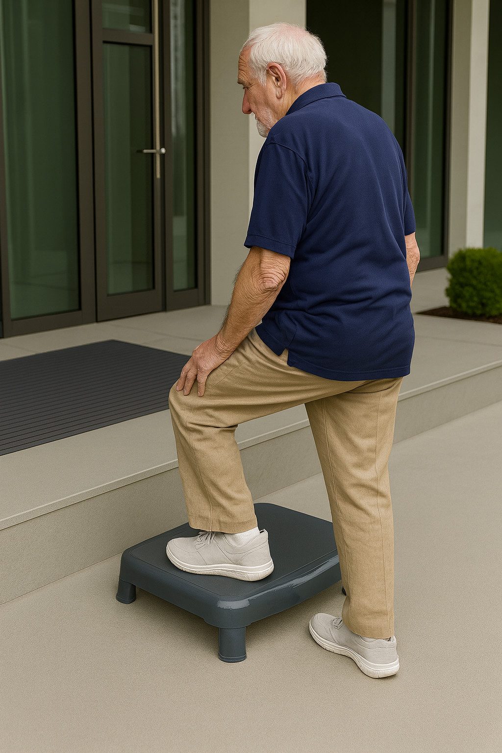 Bischof Bad-Stufe Easy Step, Belastbarkeit bis 150Kg, hohe Standsicherheit.