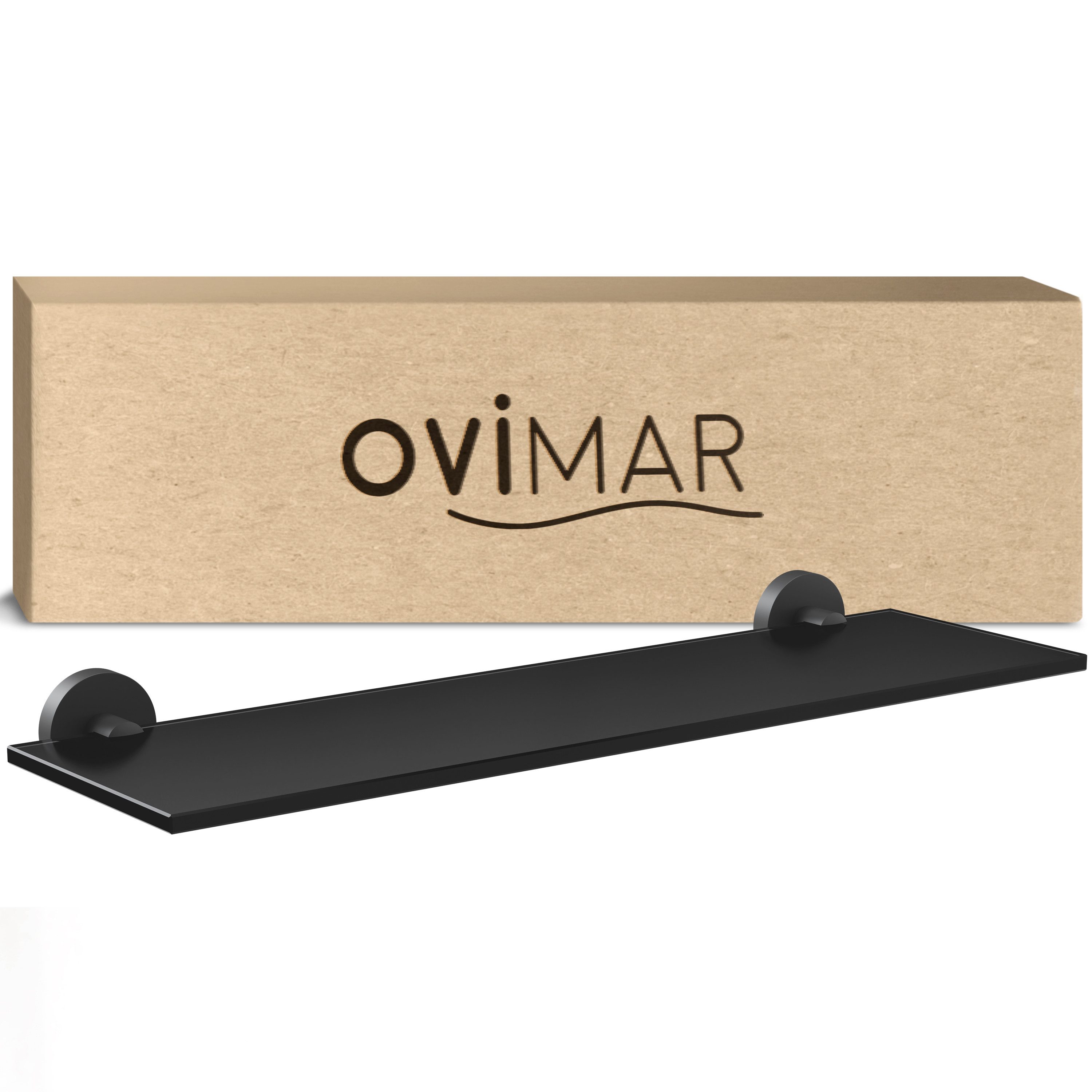 ovimar Badregal Flakstadoy, 1-tlg., aus Glas in Schwarz zur Zum Bohren günstig online kaufen