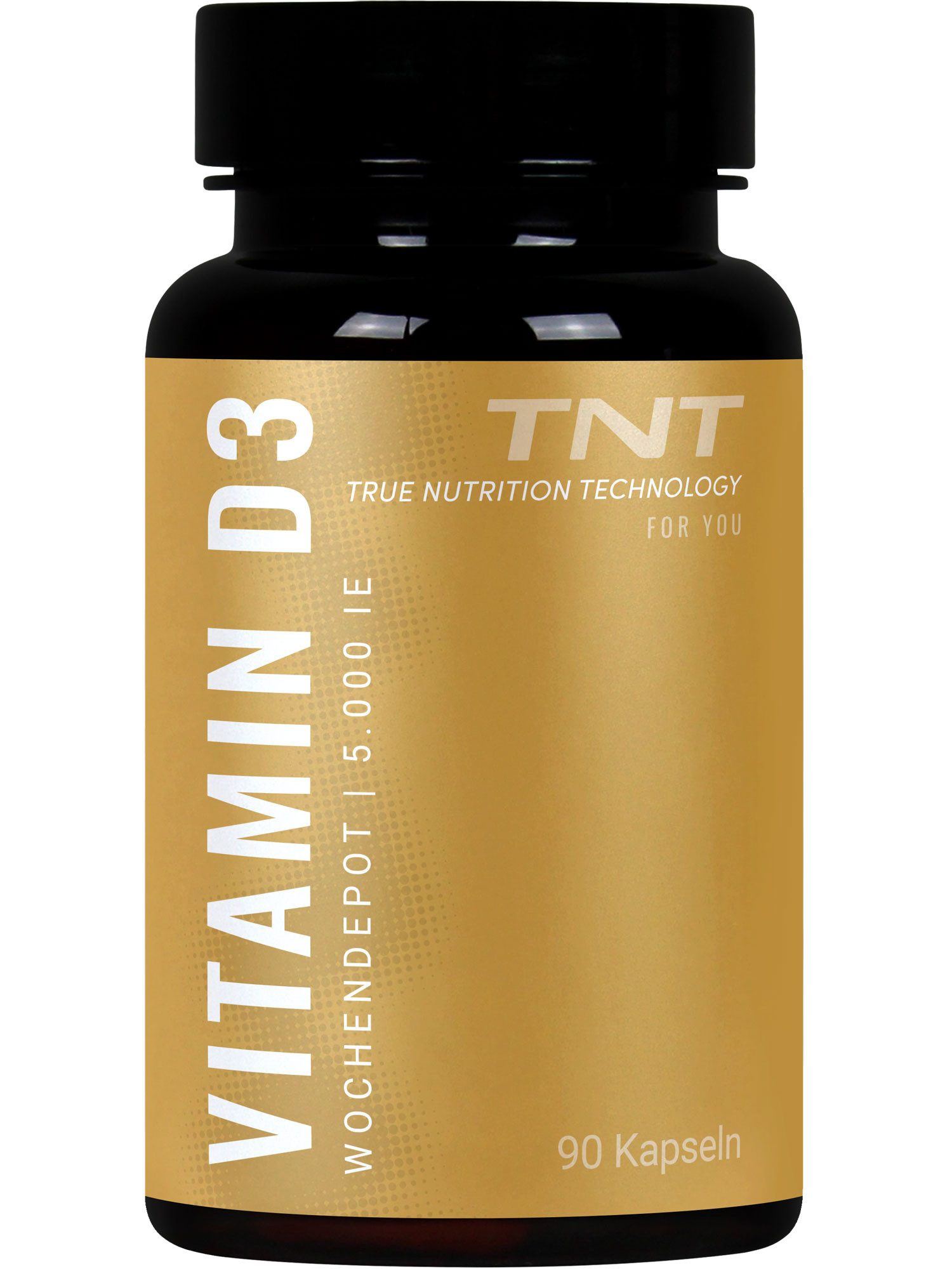 TNT (True Nutrition Technology) Vitamin D3 Wochendepot - hochdosiert: 5000 I.E. Kapseln, 90 St., 26.55 g