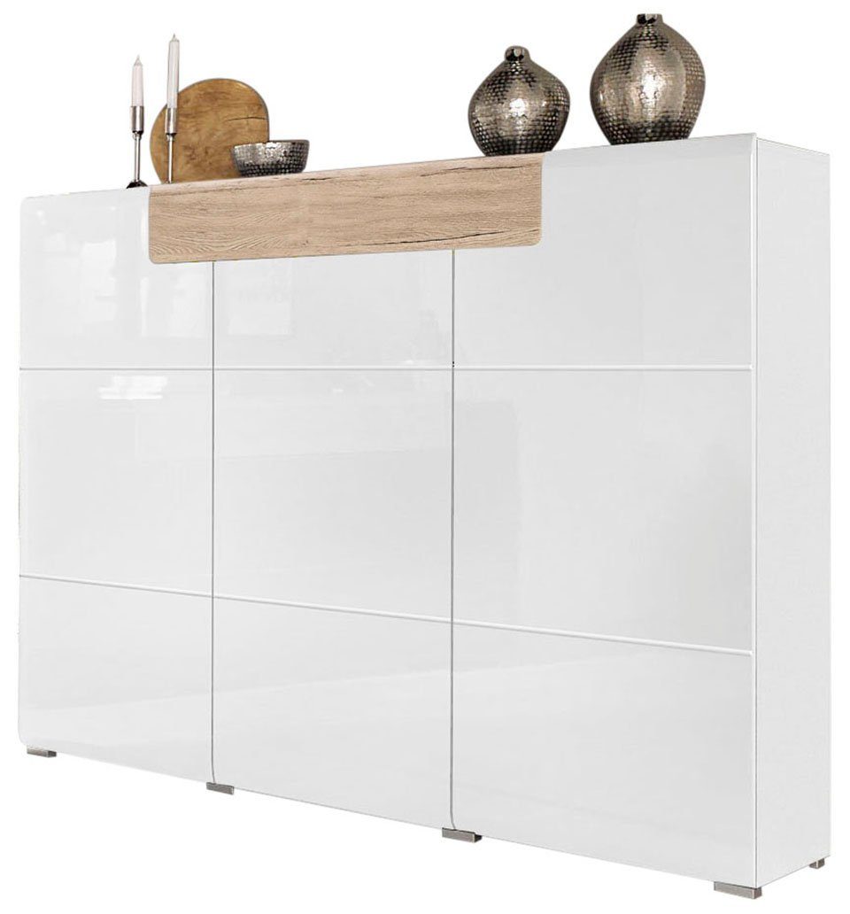 INOSIGN Highboard Toledo,Breite 147,5 cm,trendige Hochkommode mit 3 Türen 1 günstig online kaufen