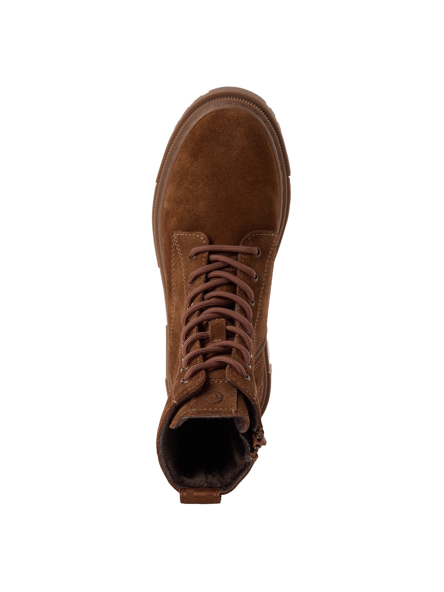 Tamaris COMFORT-Lining, Removable Sock aus Leder Schnürstiefelette COMFORT-Lining