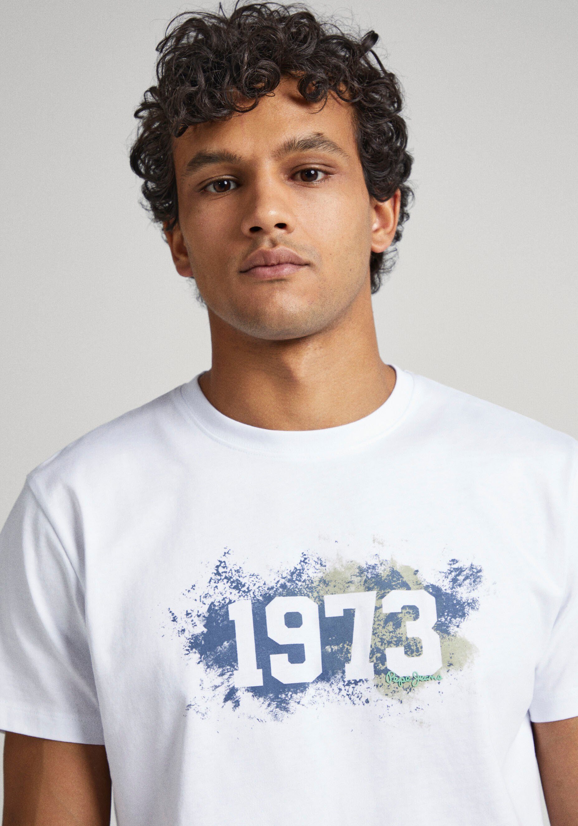 Pepe WOLF off Jeans Print-Shirt white