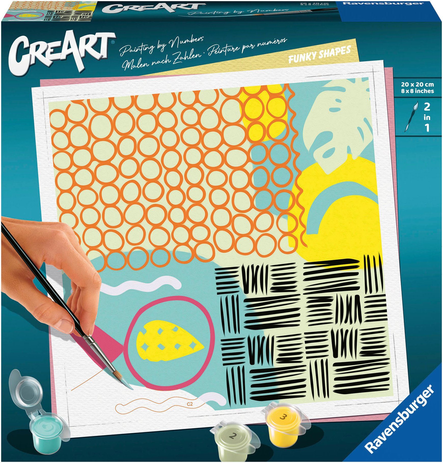 Ravensburger Malen nach Zahlen Funky Shapes, Made in Europe