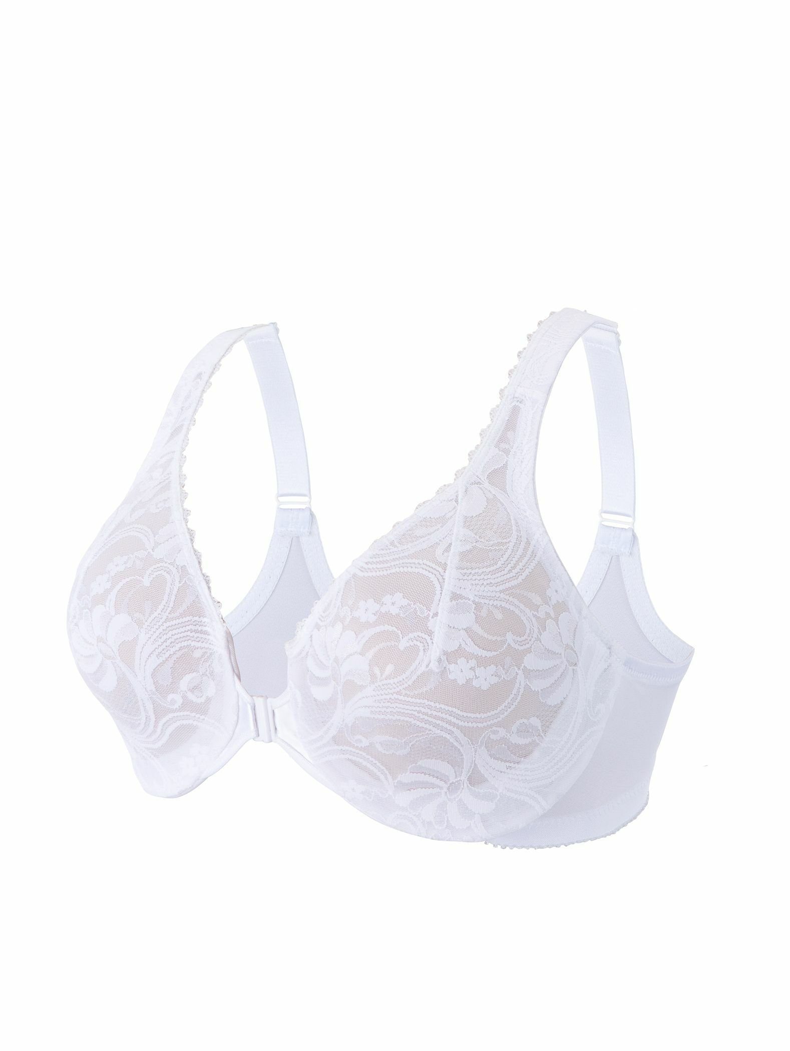 Glamorise Elegance Wonderwire Bra EU/DE 80G UK 36F Embroidery Full Cup 9840