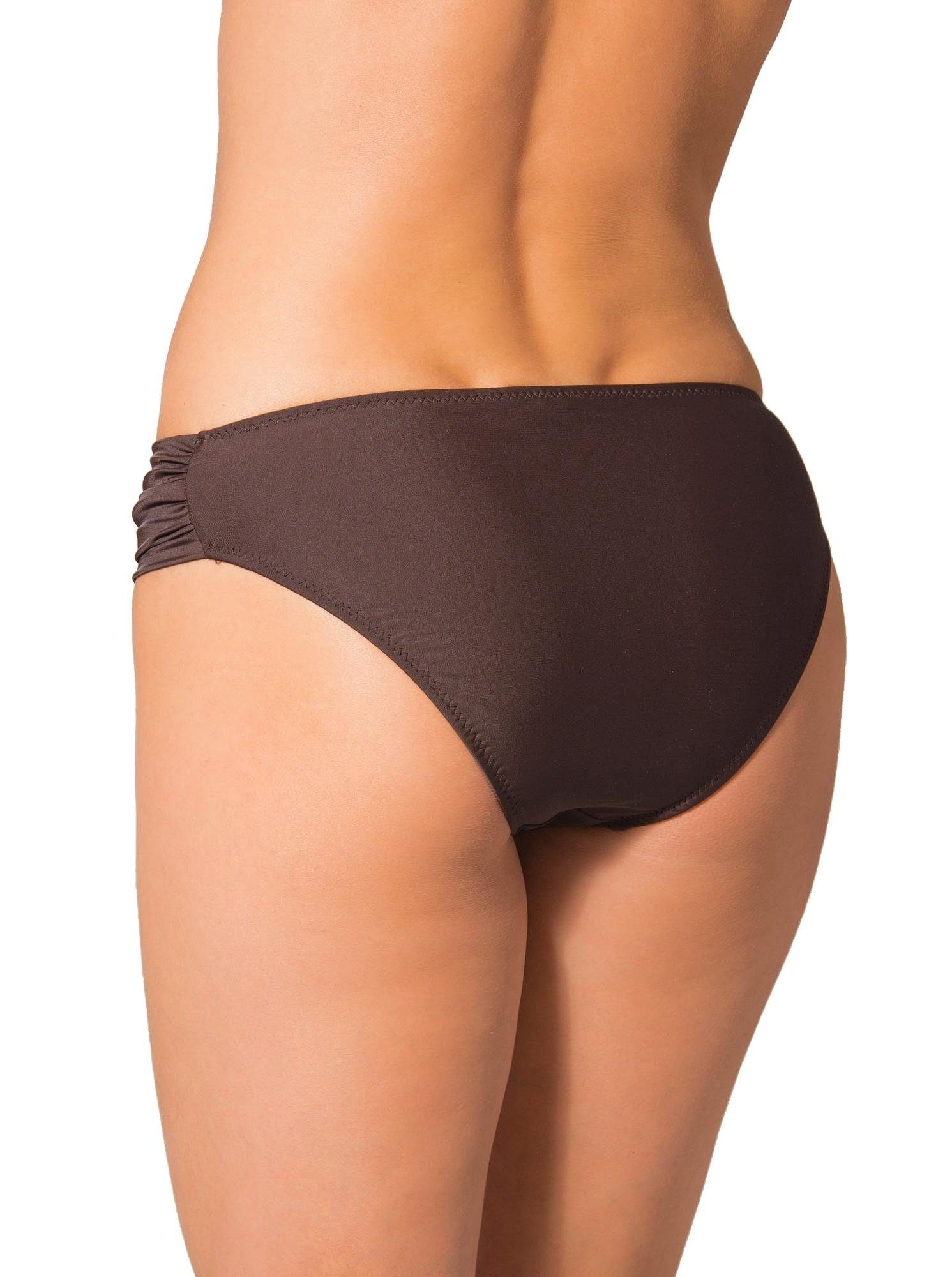 Aquarti Bikini-Hose Aquarti Damen Bikinihose mit seitlichen Raffungen