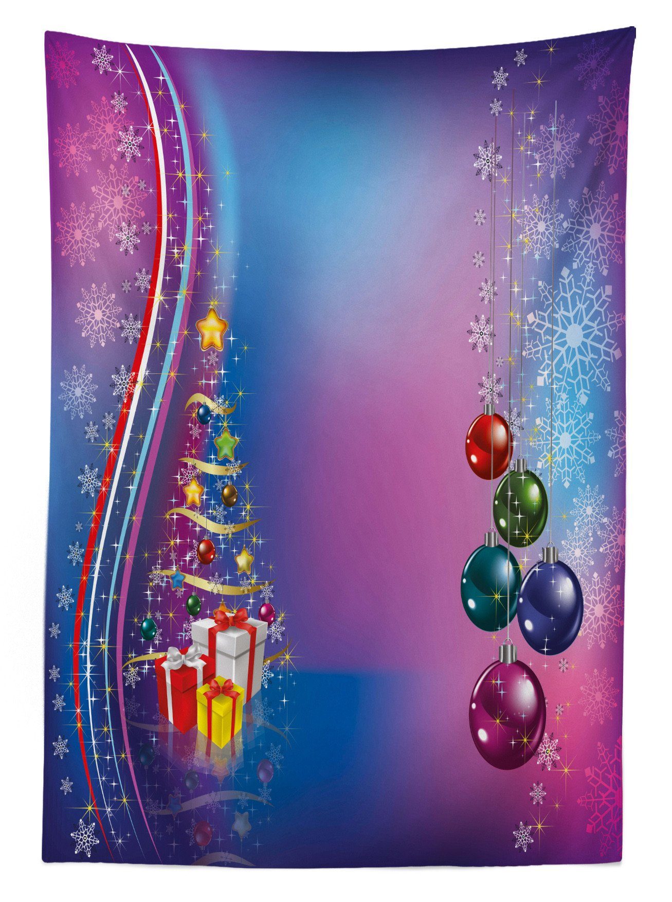 Abakuhaus Tischdecke Farbfest Waschbar Außen Weihnachten den Farben, Party-Feier-Box Für Bereich geeignet Klare