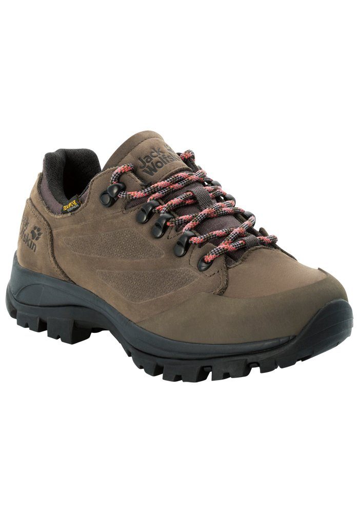 W brown-phantom REBELLION LOW Jack Trekkingschuh TEXAPORE Wolfskin