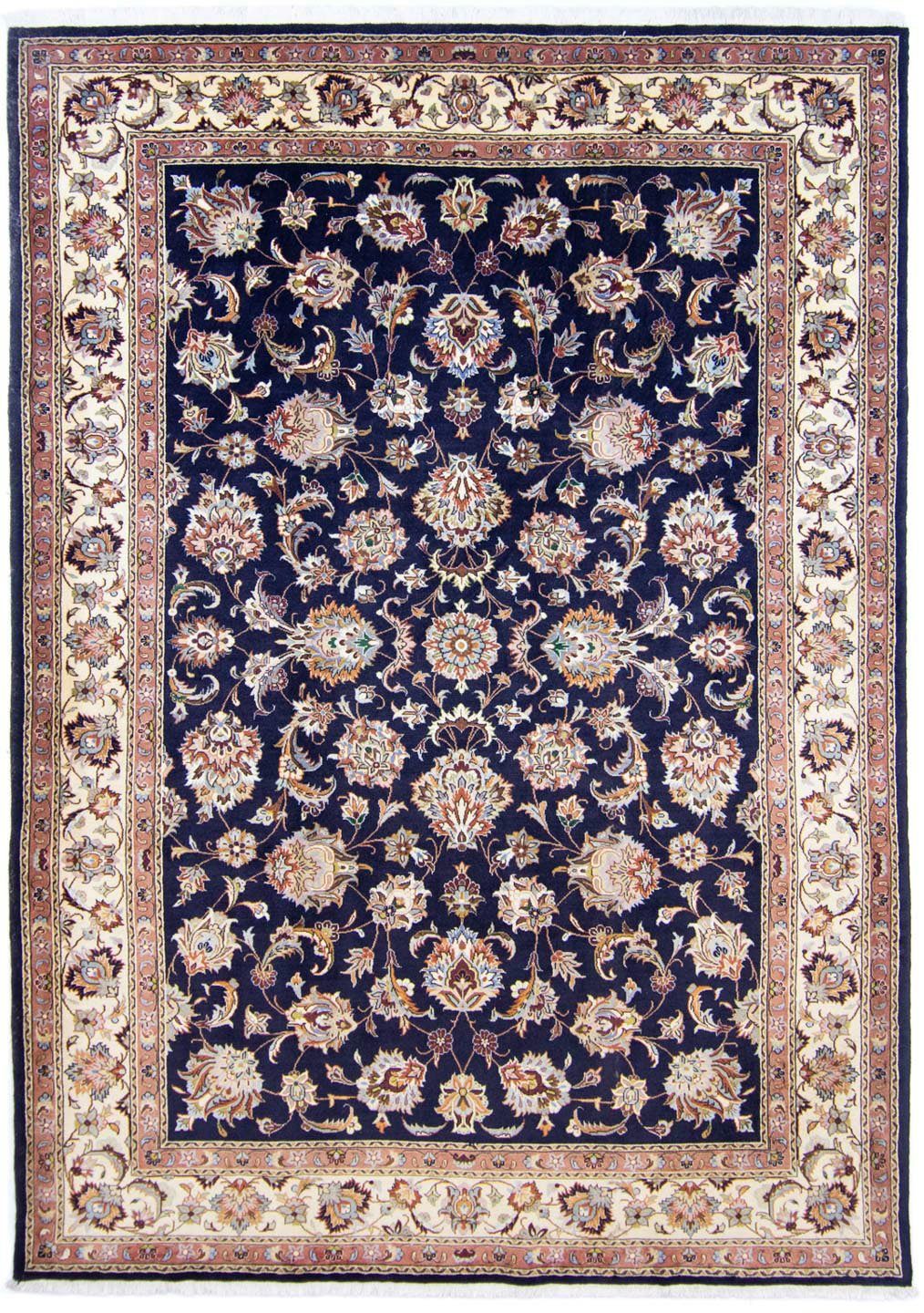 Wollteppich Maschad Durchgemustert Blu scuro 307 x 211 cm, morgenland, rechteckig, Höhe: 10 mm, Unikat mit Zertifikat