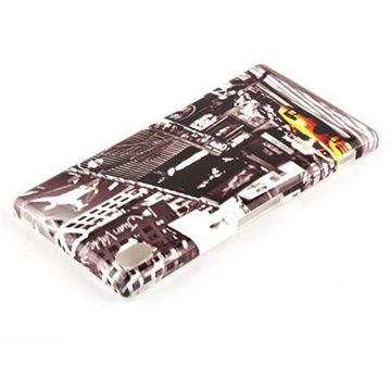 Cadorabo Handyhülle Sony Xperia Z1 Sony Xperia Z1, Handy Schutzhülle - Hülle - Robustes Hard Cover Back Case - Aufdruck