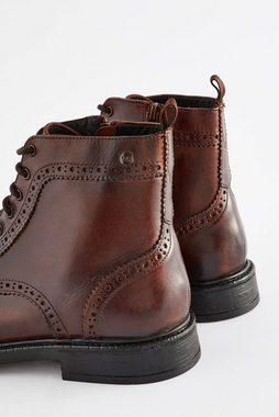 Next Chelsea Boot aus Leder in Brogue-Optik Chelseaboots (1-tlg)