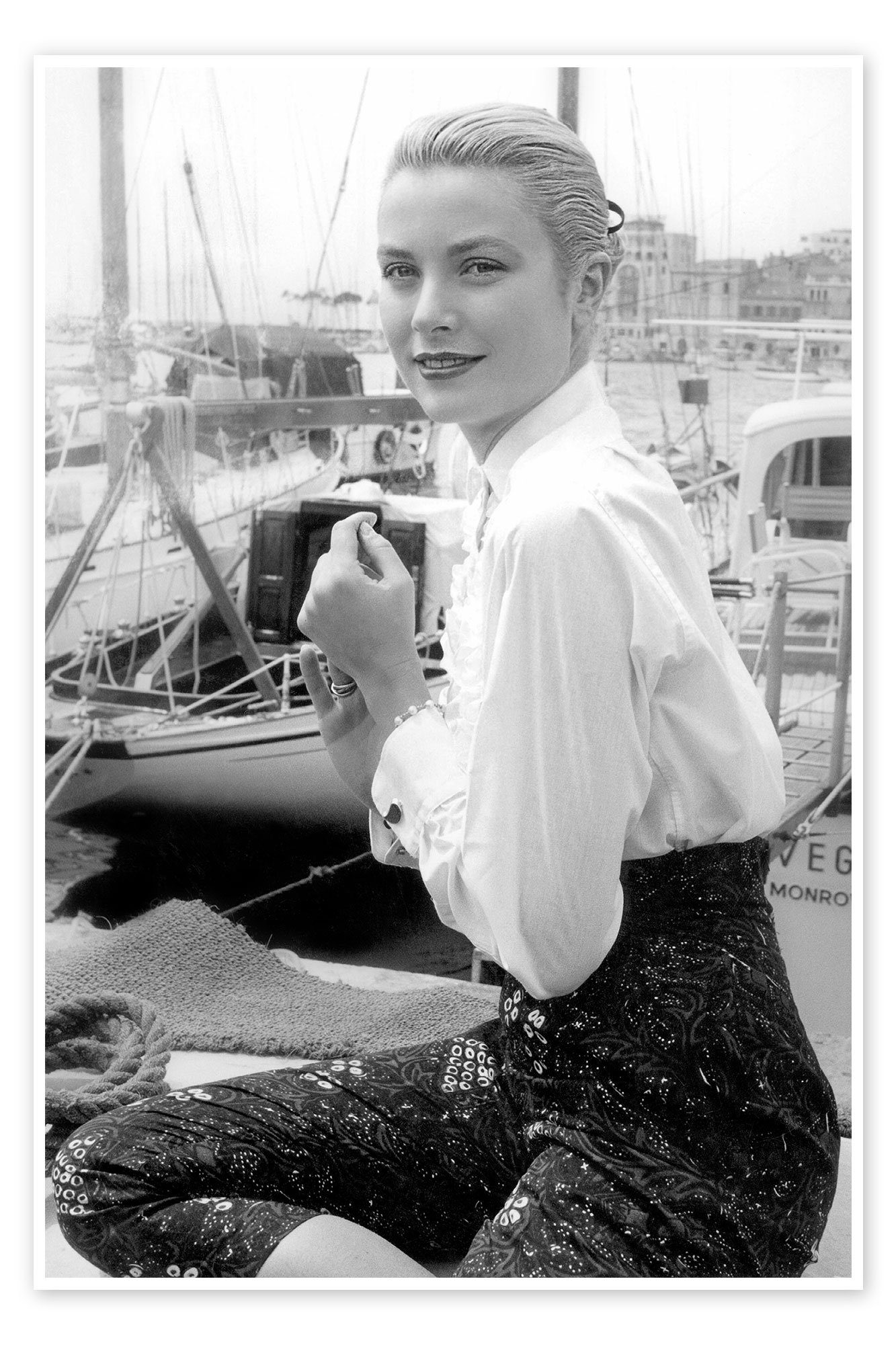 Posterlounge Poster Bridgeman Images, Grace Kelly auf dem Cannes Festival, 1955, Wohnzimmer Fotografie