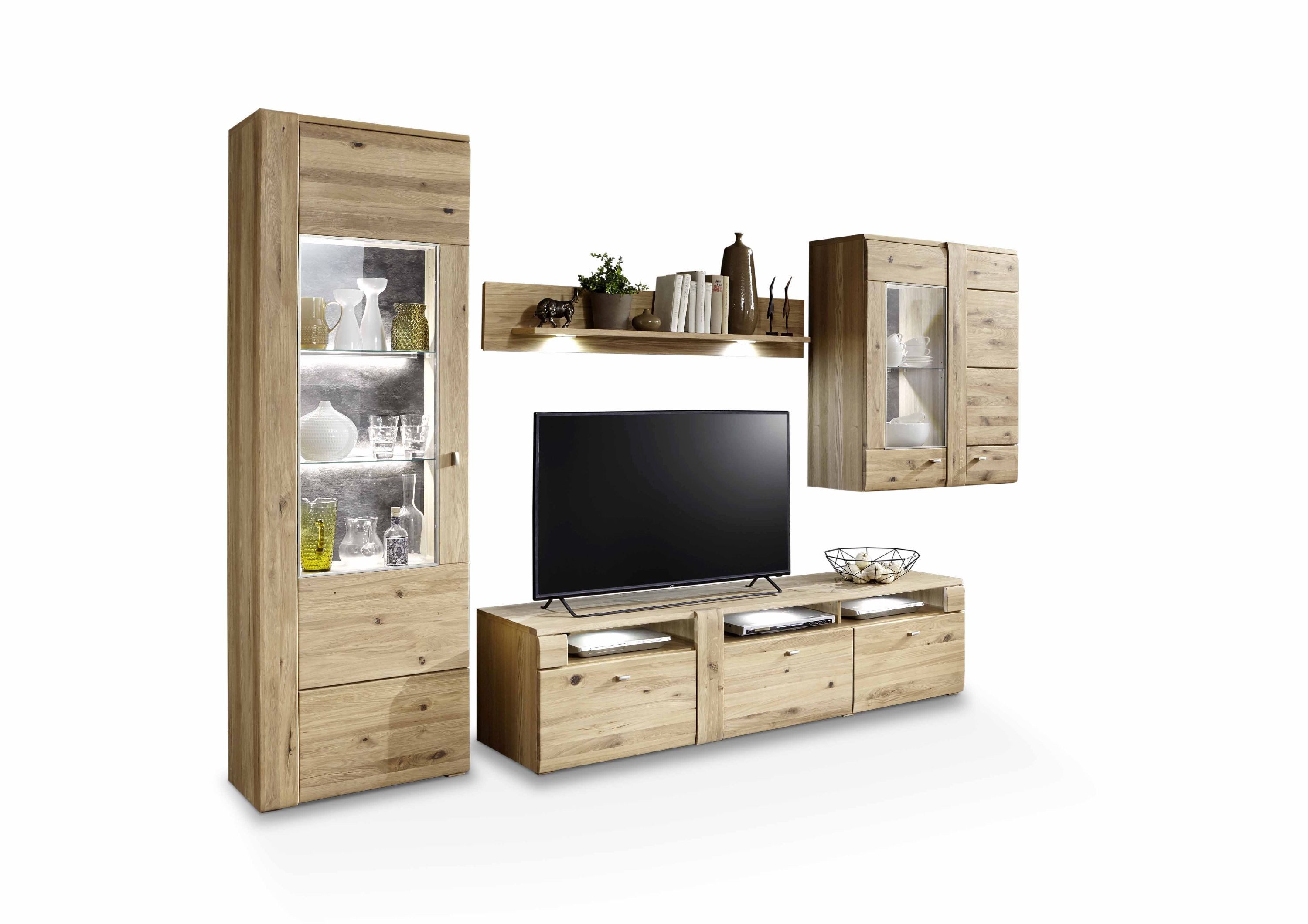 HARPER Wohnwand Wohnwand HARPER IZAMAL BHT 315x205x51 cm braun Anbauwand