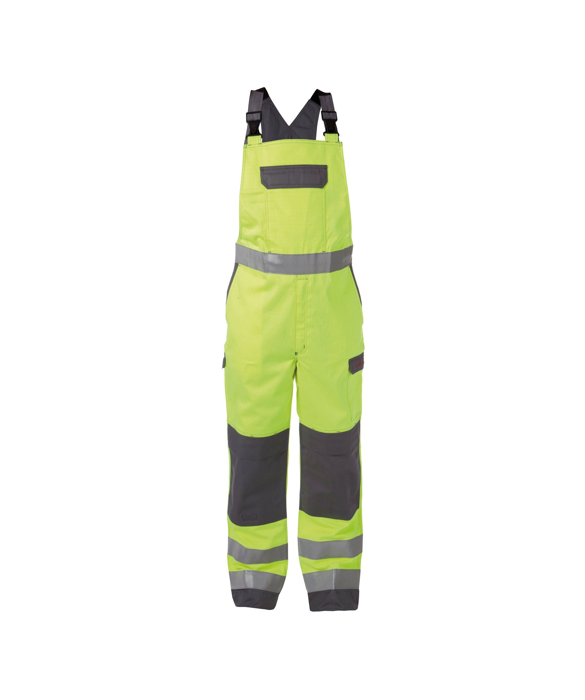 Arbeitslatzhose Multinorm Warnschutz Latzhose mit Kniepolstertaschen Colombia