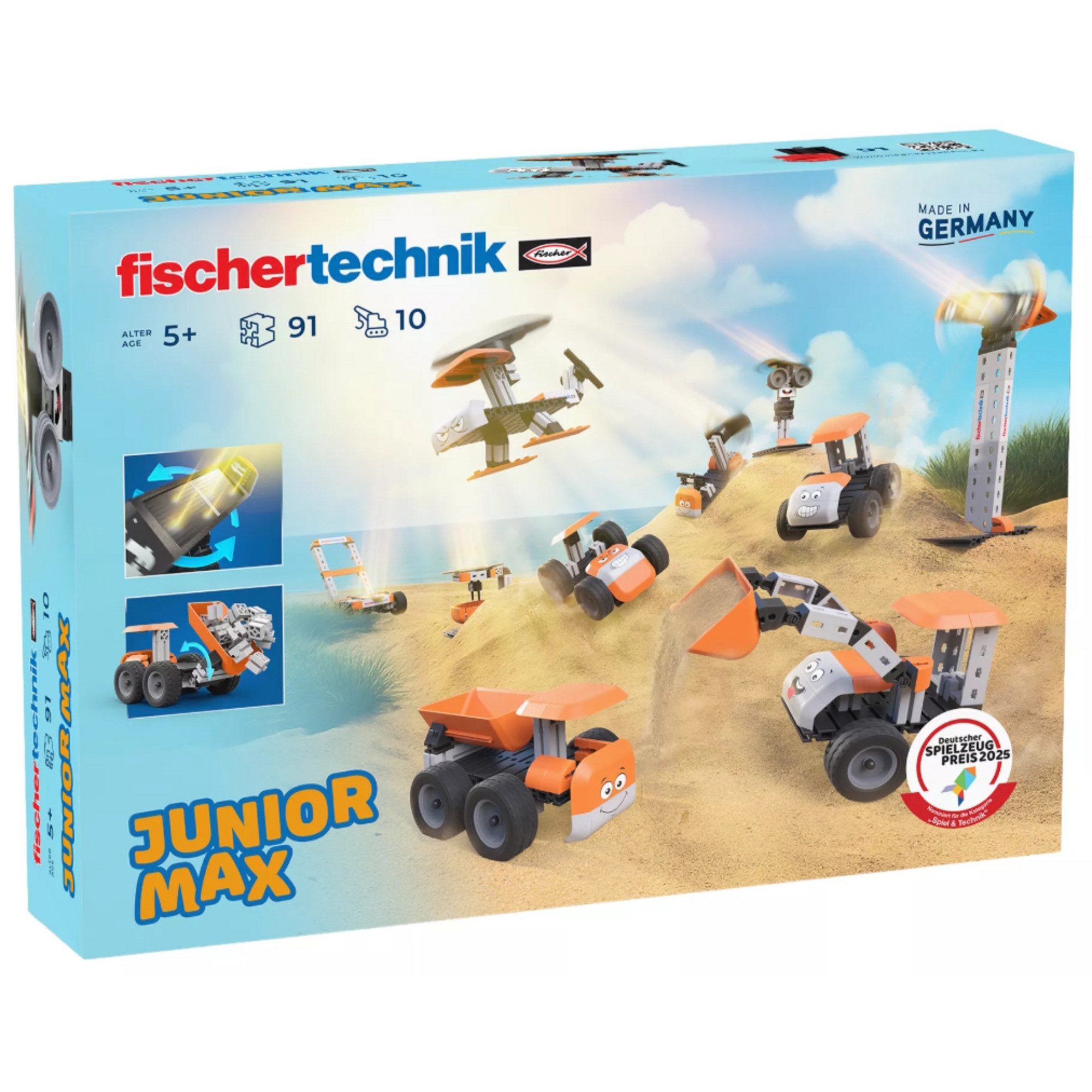 fischertechnik fischertechnik Junior Max, Konstruktionsspielzeug Spielbausteine