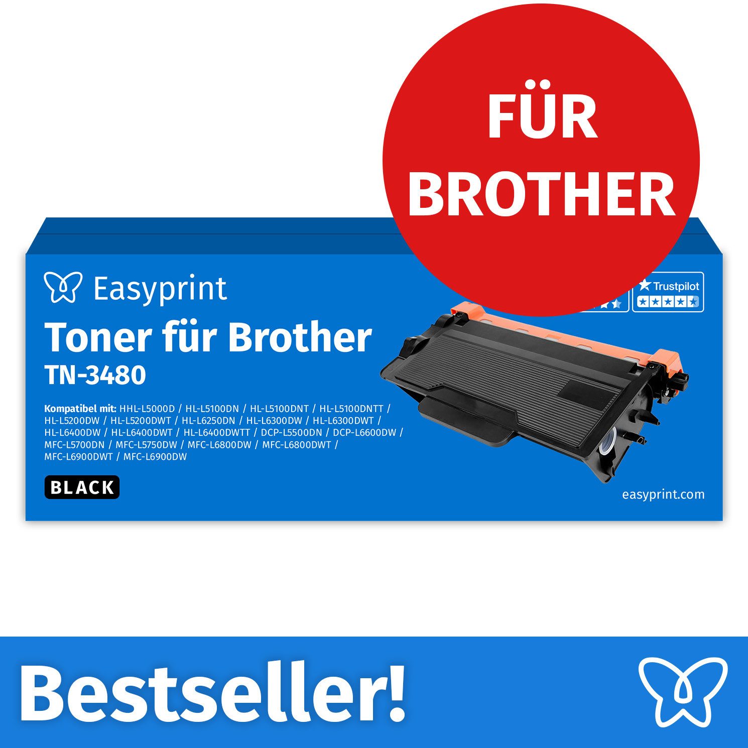 Easyprint Tonerpatrone, (10-St)