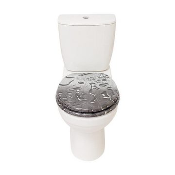 Elegear WC-Sitz Holz Toilettendeckel mit Doppelte Absenkautomatik (Maximale Tragfähigkeit 200 kg, 1-St), Hochwertige Toilettensitz aus MDF, Einfache Montage und Reinigung