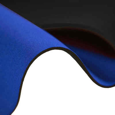 maDDma Stoff 0,5m Neopren 4,5mm Stoff 135cm, schwarz-königsblau