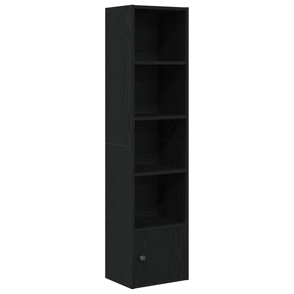 vidaXL Bücherregal Bücherregal Schwarz Eichen-Optik 31x24x127 cm Holzwerkst günstig online kaufen