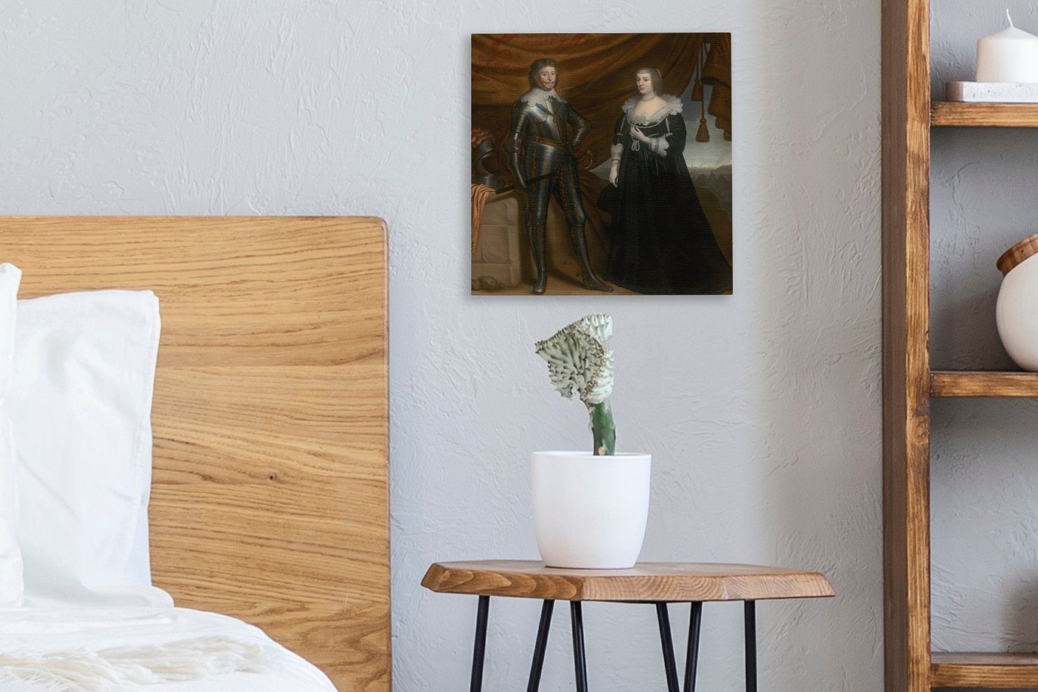 OneMillionCanvasses® Leinwandbild Doppelporträt Schlafzimmer Wohnzimmer für Bilder van (1 Solms-Braunfels Frederick Henry Amalia Leinwand St), und -, von