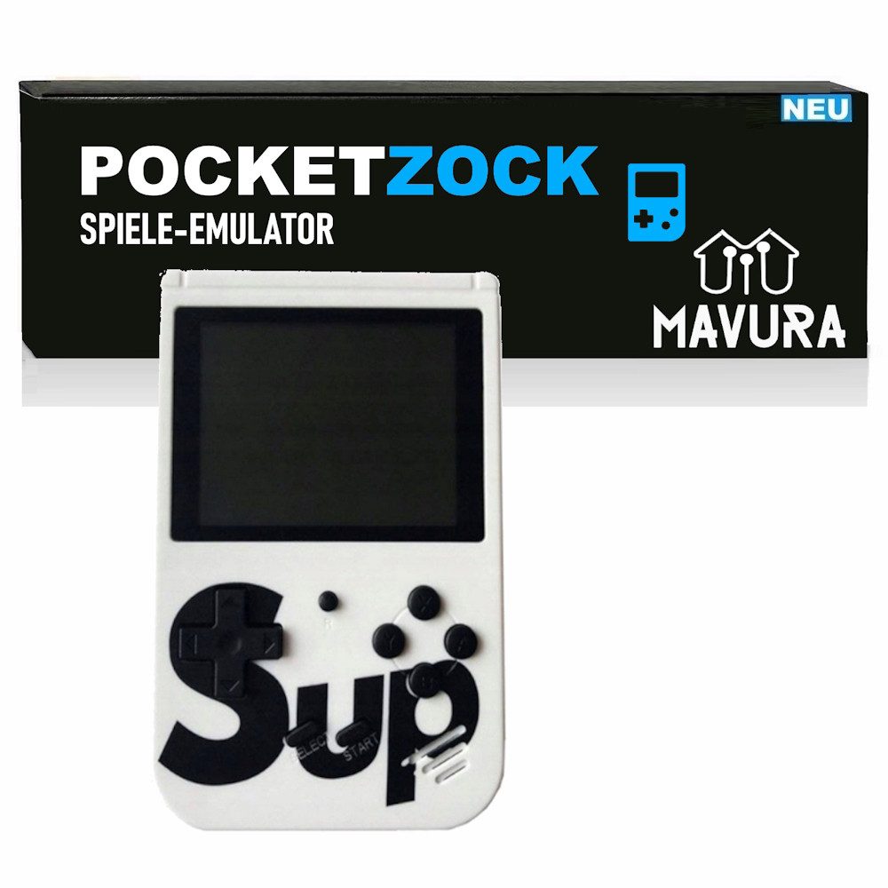 MAVURA POCKETZOCK Handheld Retro-Minispielkonsole Portable Mobile, Mini Spiele Konsole