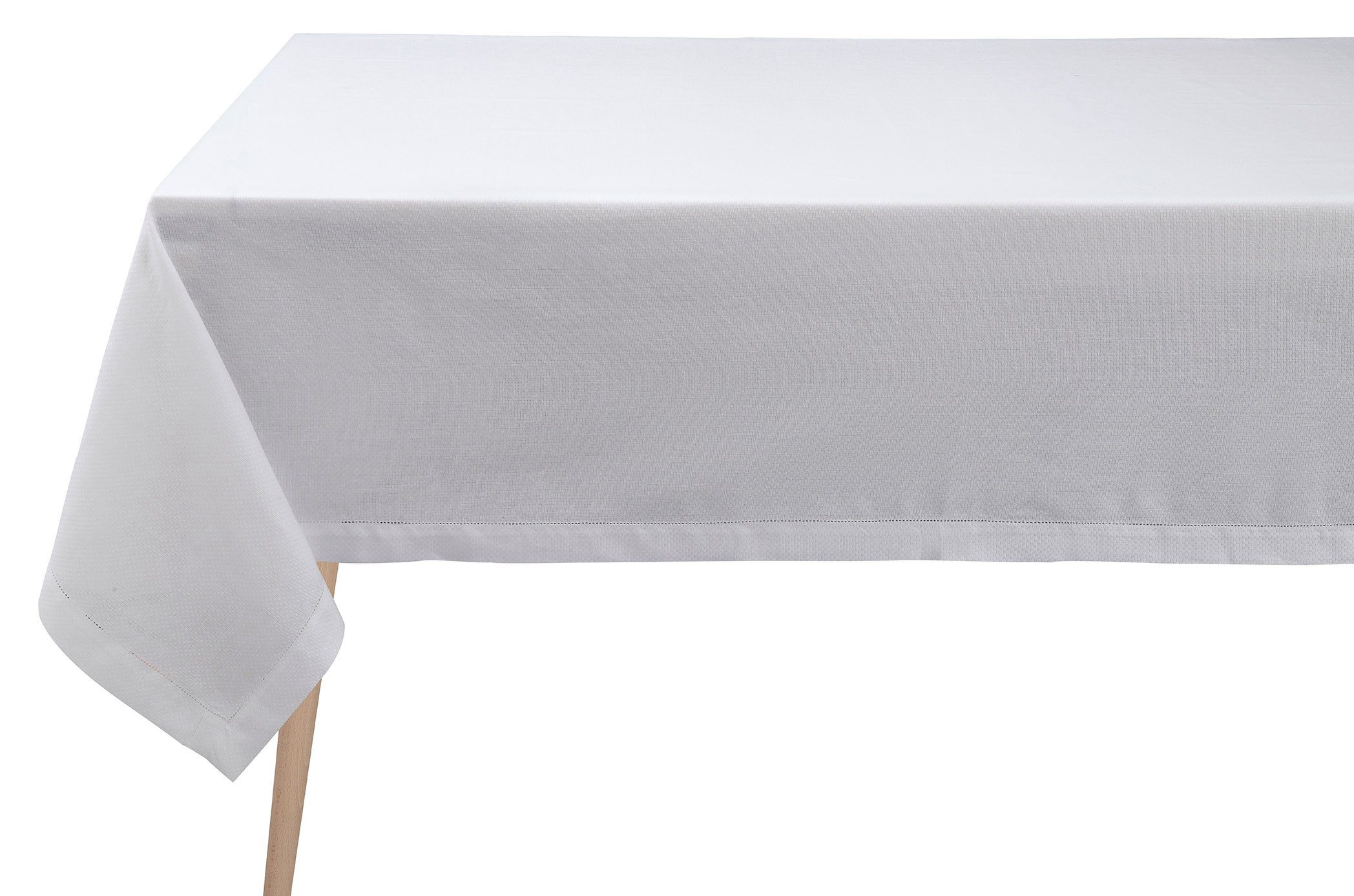 Le Jacquard Francais Tischdecke Tischdecke Portofino Bianco 175x175 cm, gewebt | Tischdecken