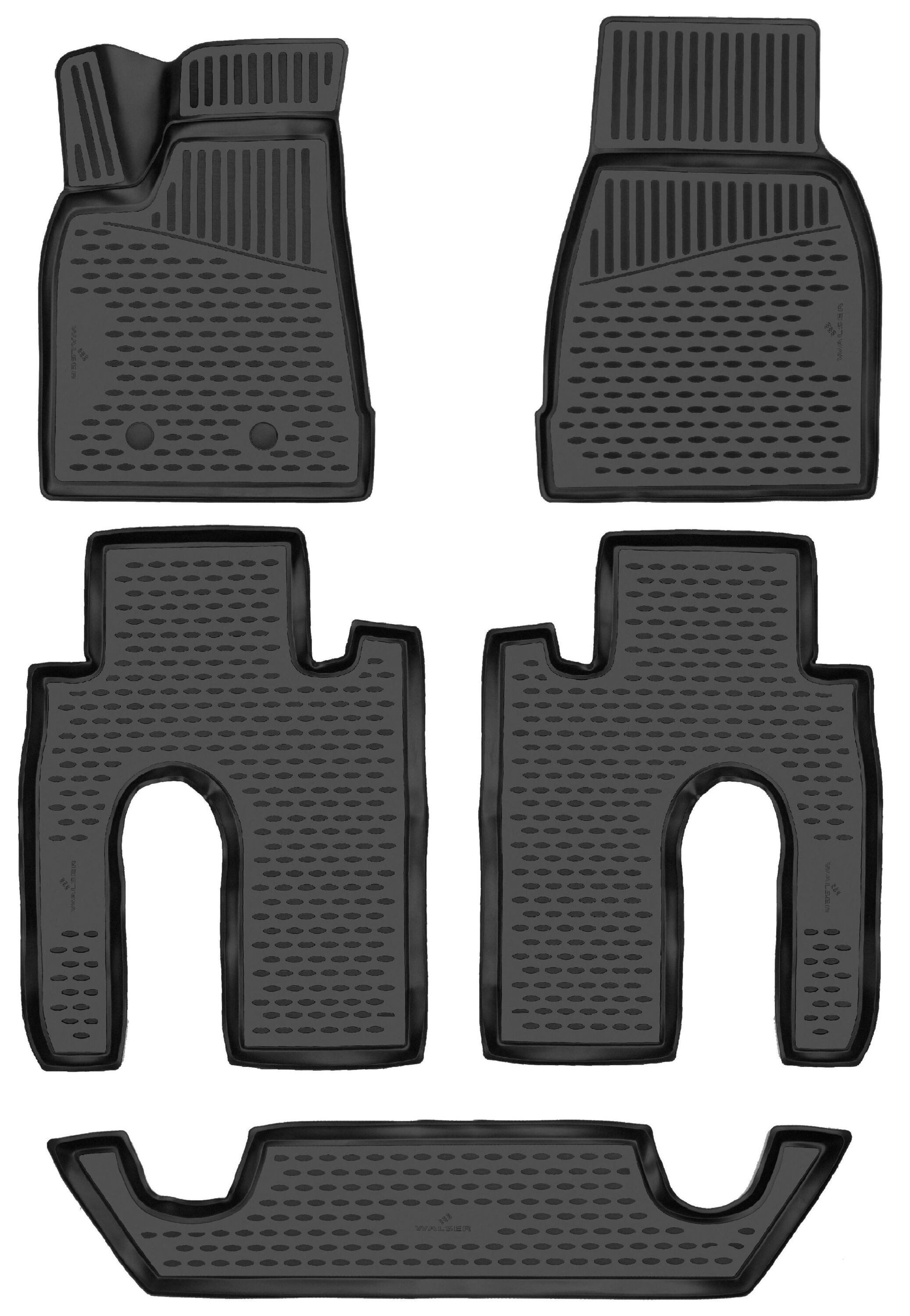 WALSER Kofferraumwanne Automatte Passform XTR (5 St), für TESLA MODEL X (5YJX) TESLA MODEL X (5YJX) 09/2013-