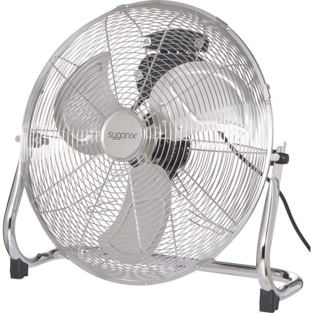 Sygonix Bodenventilator Sygonix Bodenventilator 70 W (x H) 505 mm x 480 mm Chrom, 50.50 cm Durchmesser