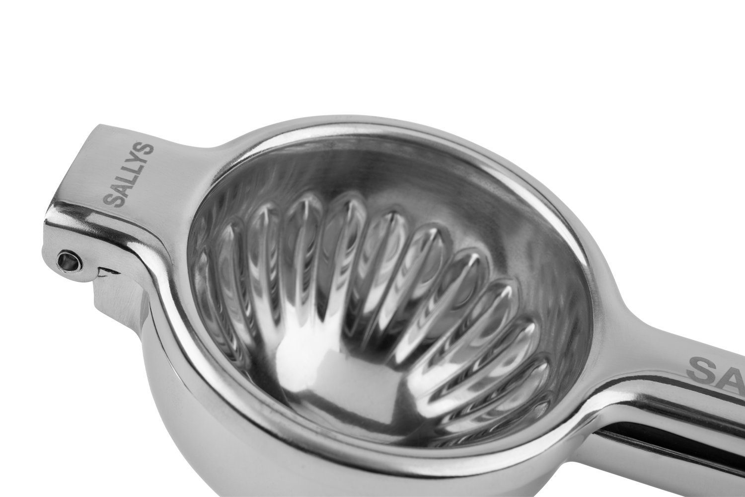Sallys Zitruspresse All-in-One aus Edelstahl, kernloses Entsaften – Bild 2 von 5