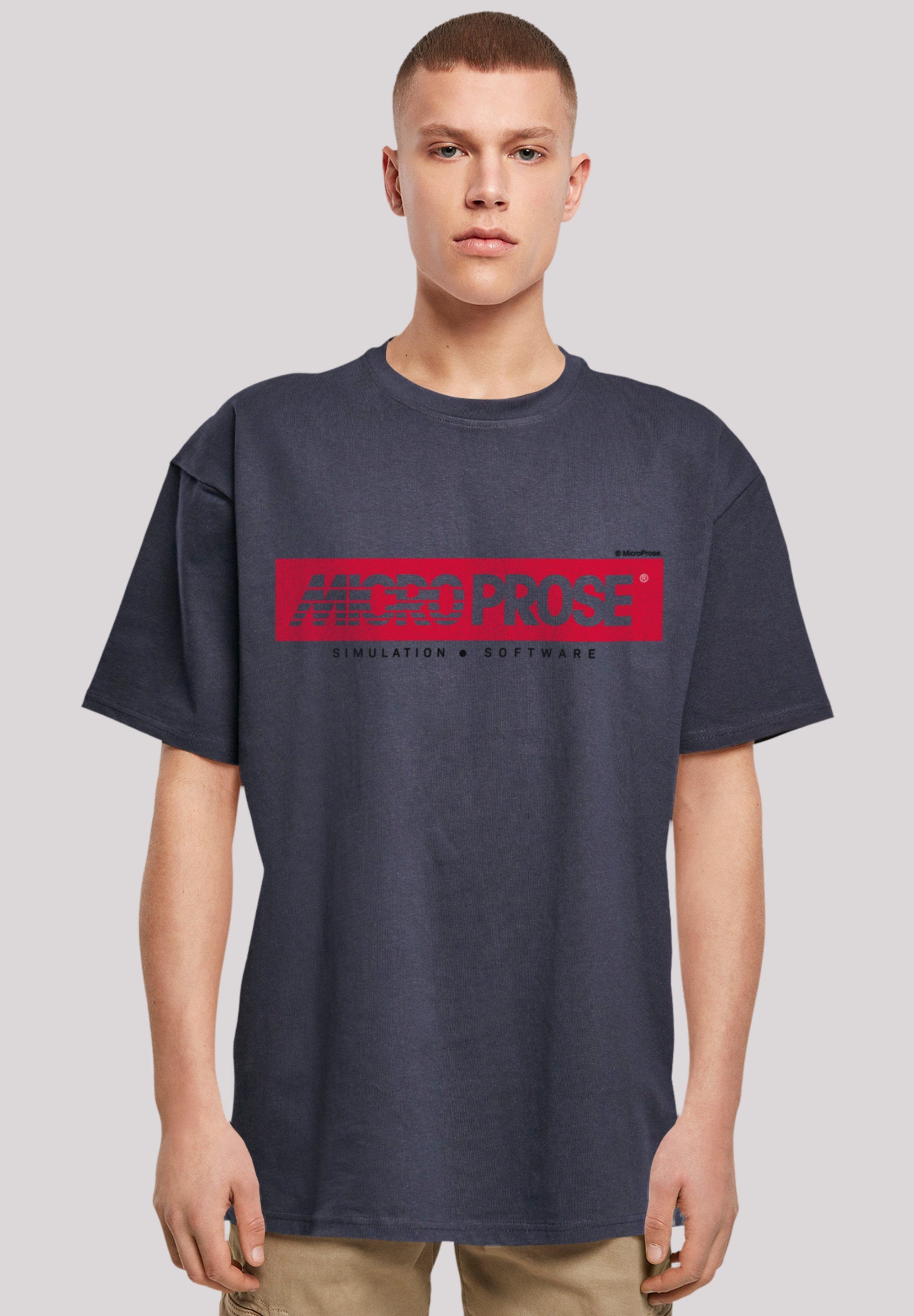 navy Print MicroProse T-Shirt F4NT4STIC