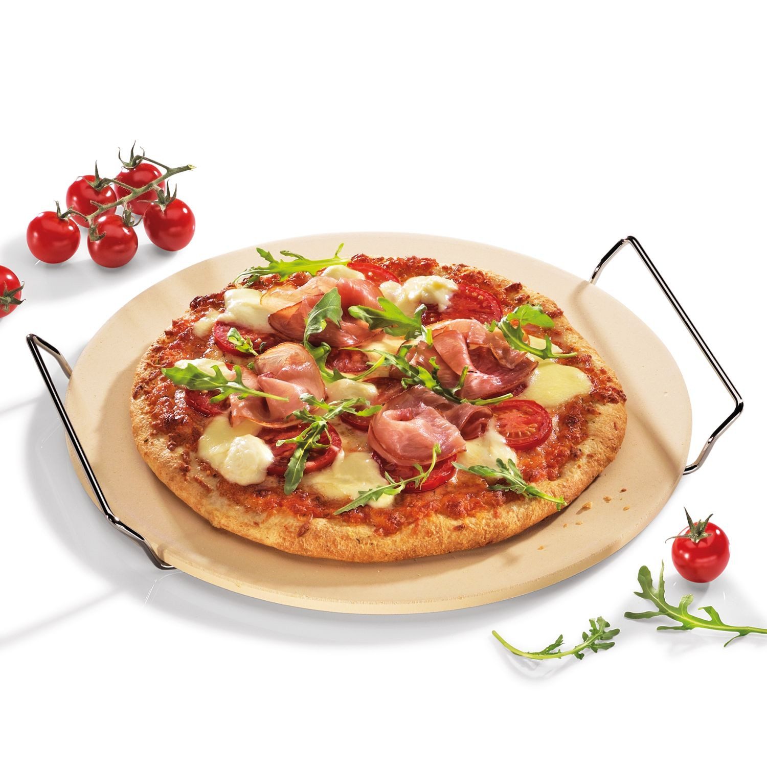Pizzastein Rund mit Gestell